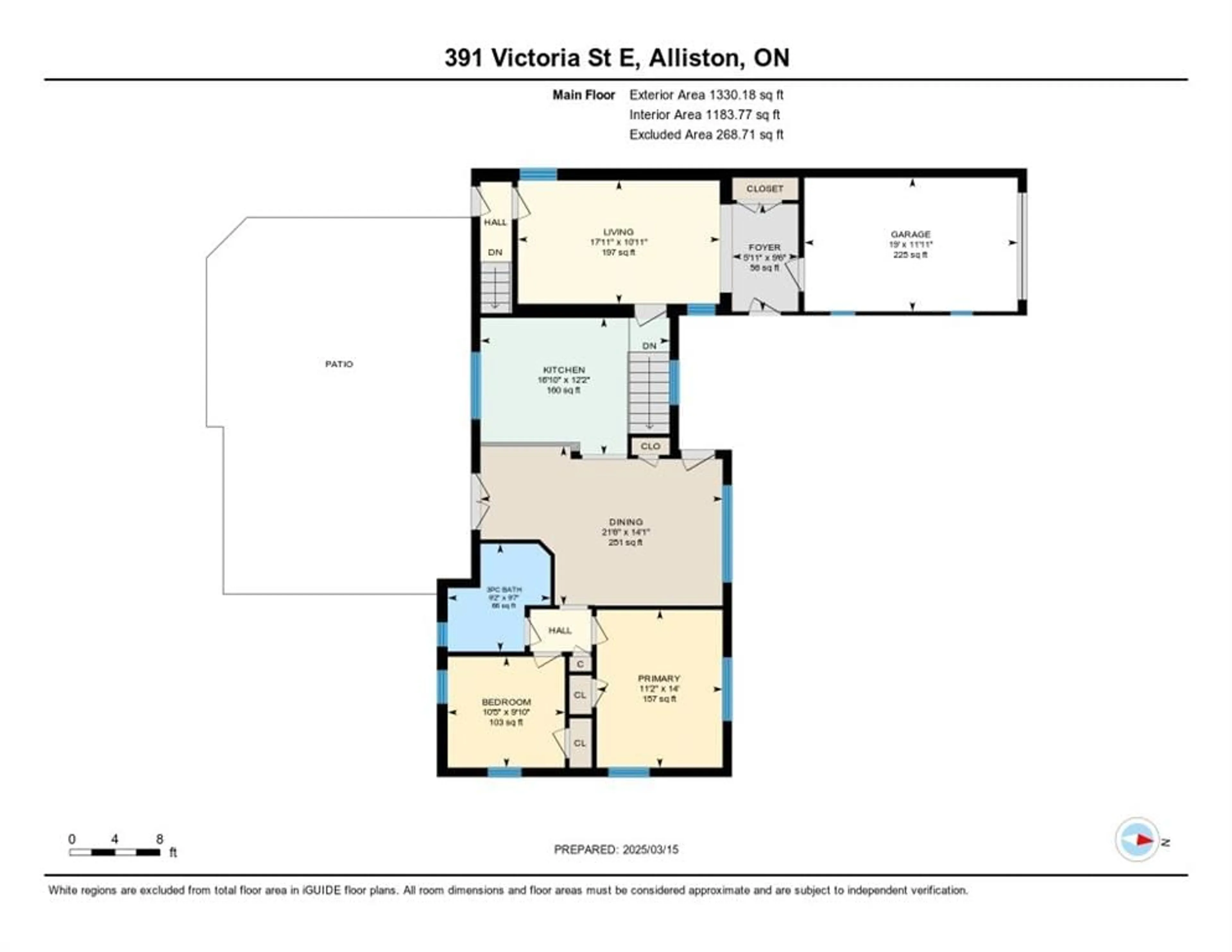 Floor plan for 391 Victoria St, Alliston Ontario L9R 1J8