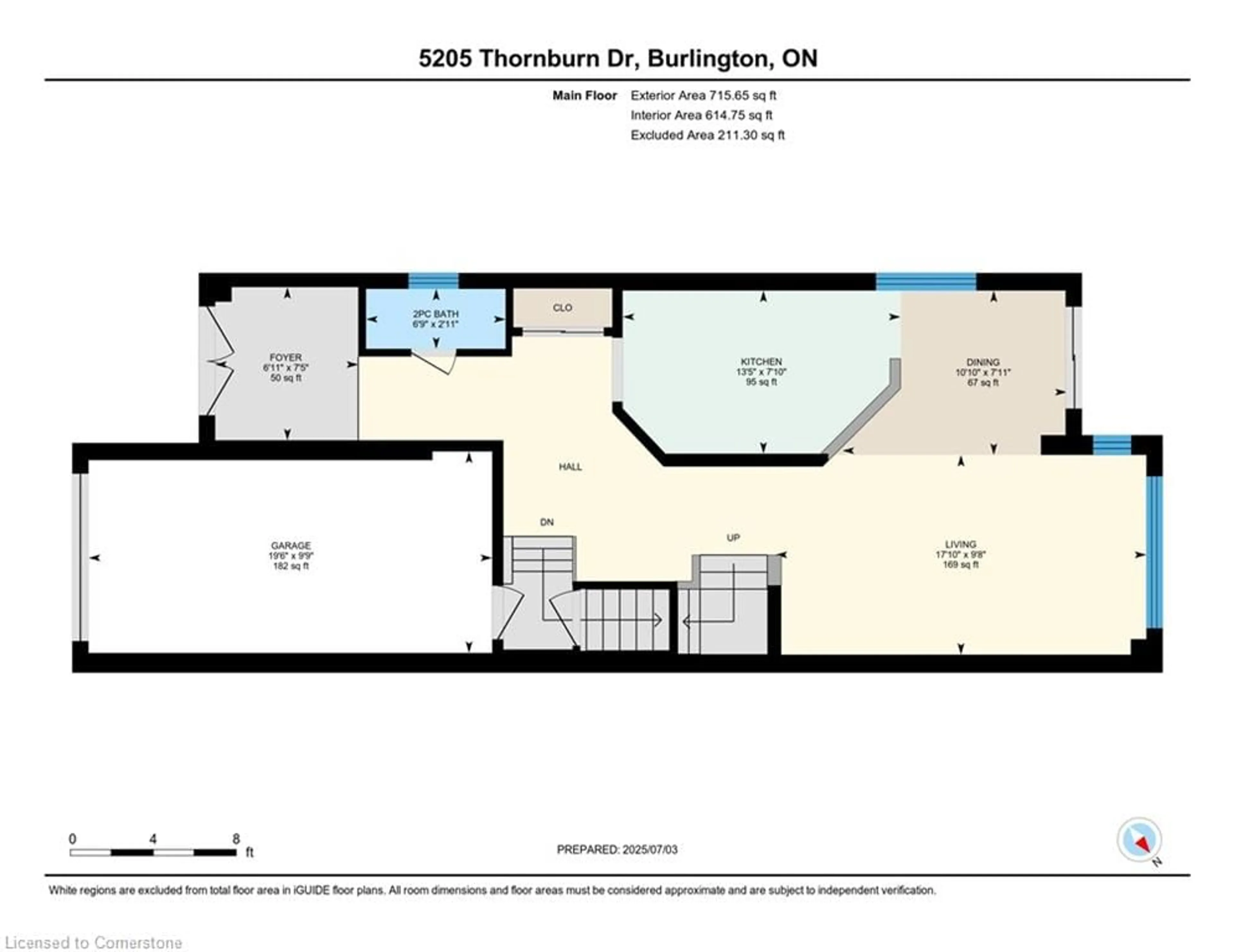 Floor plan for 5205 Thornburn Dr, Burlington Ontario L7L 6R4