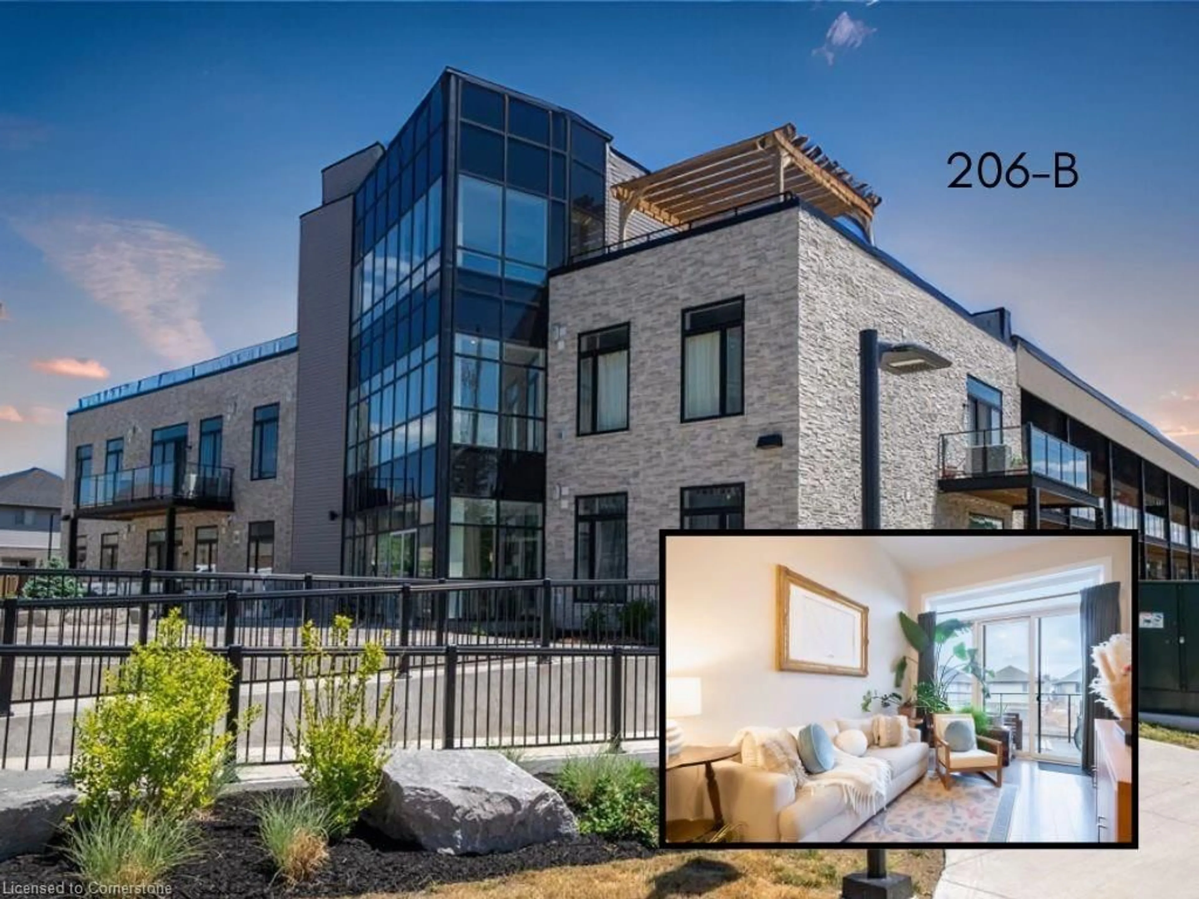 Home with brick exterior material, unknown for 85 Morrell St #206B, Brantford Ontario N3T 4J6