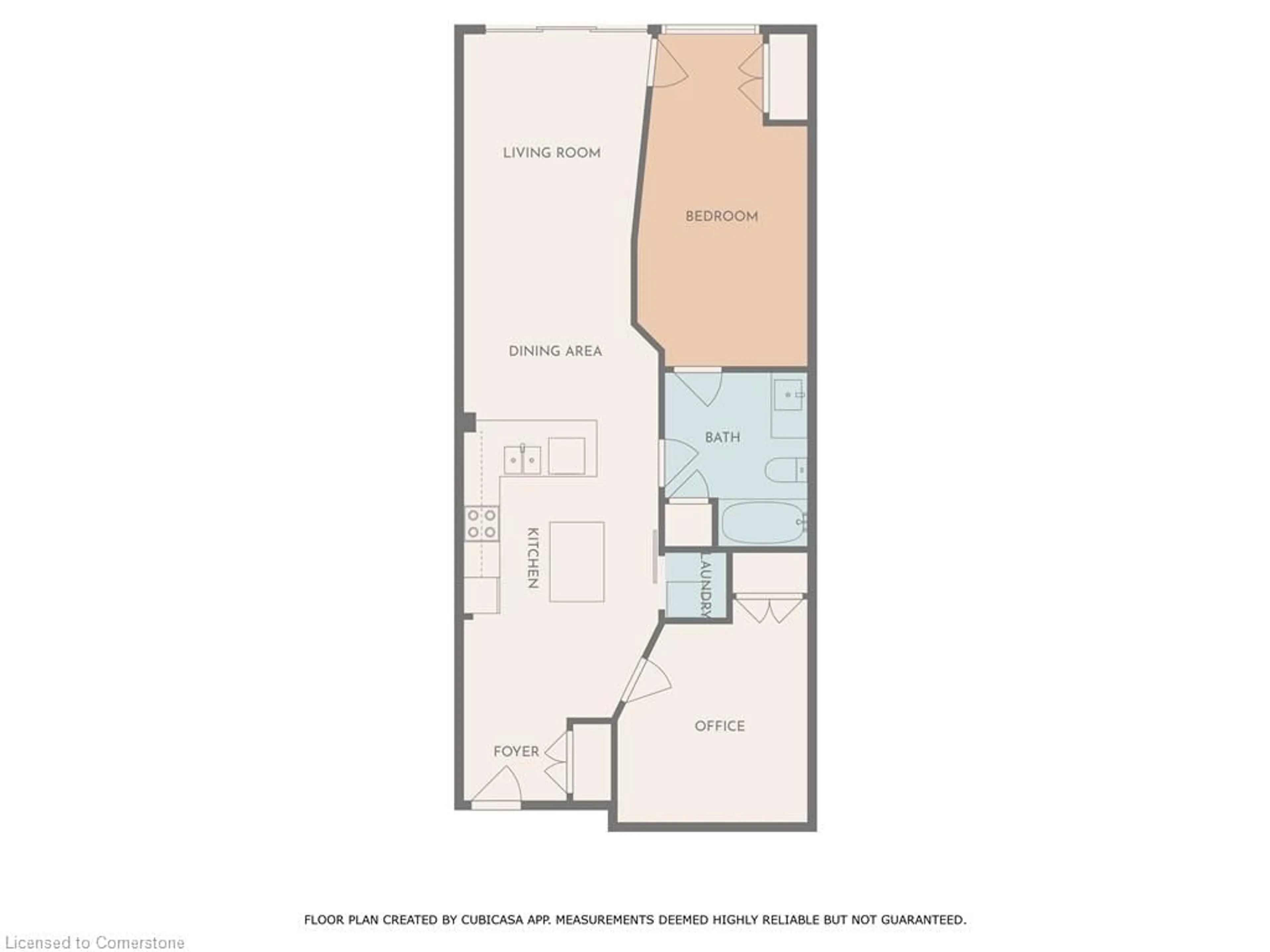 Floor plan for 85 Morrell St #206B, Brantford Ontario N3T 4J6