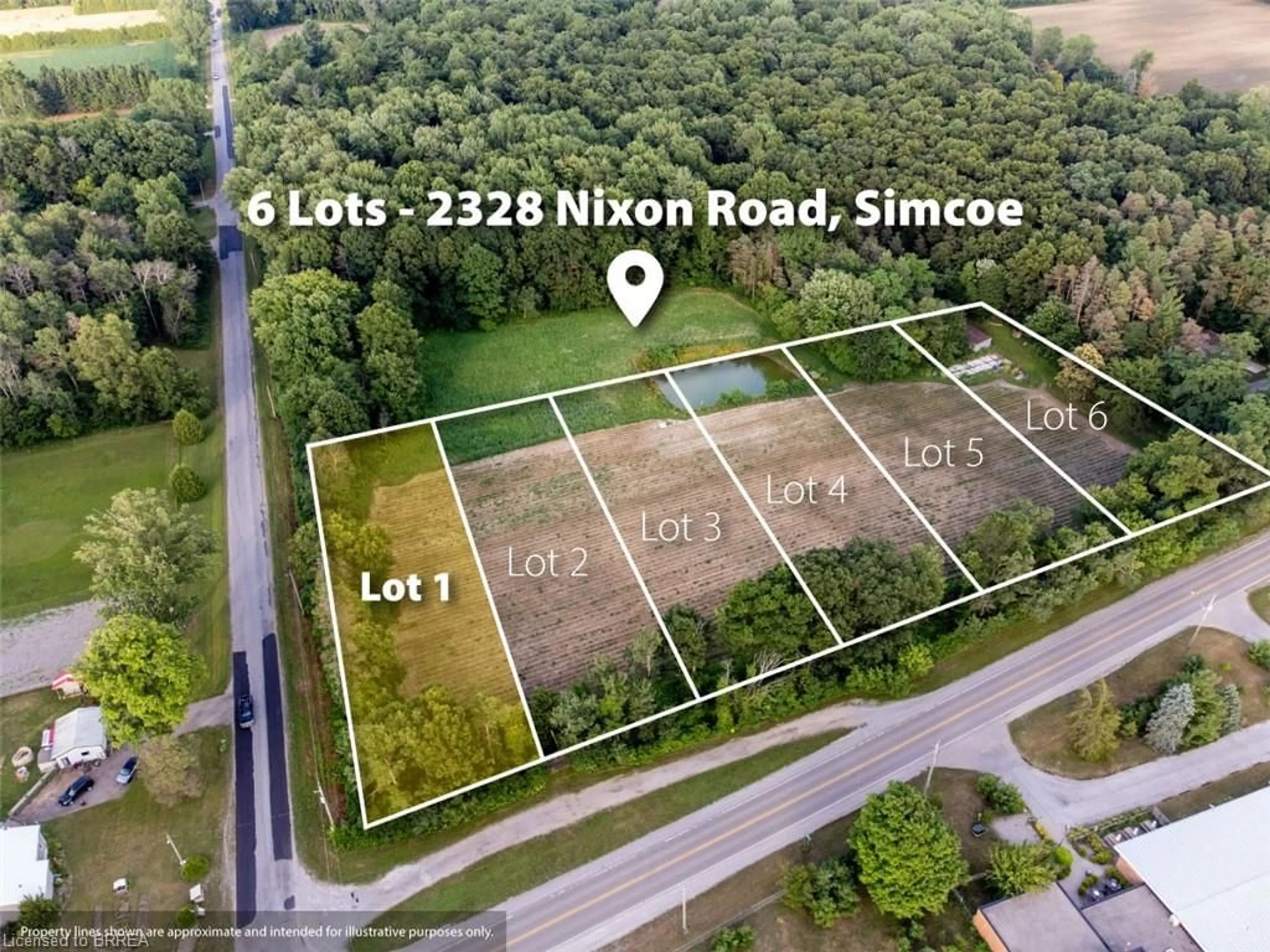 A pic from outside/outdoor area/front of a property/back of a property/a pic from drone, street for 2328 Nixon Rd #1, Simcoe Ontario N3Y 4K6