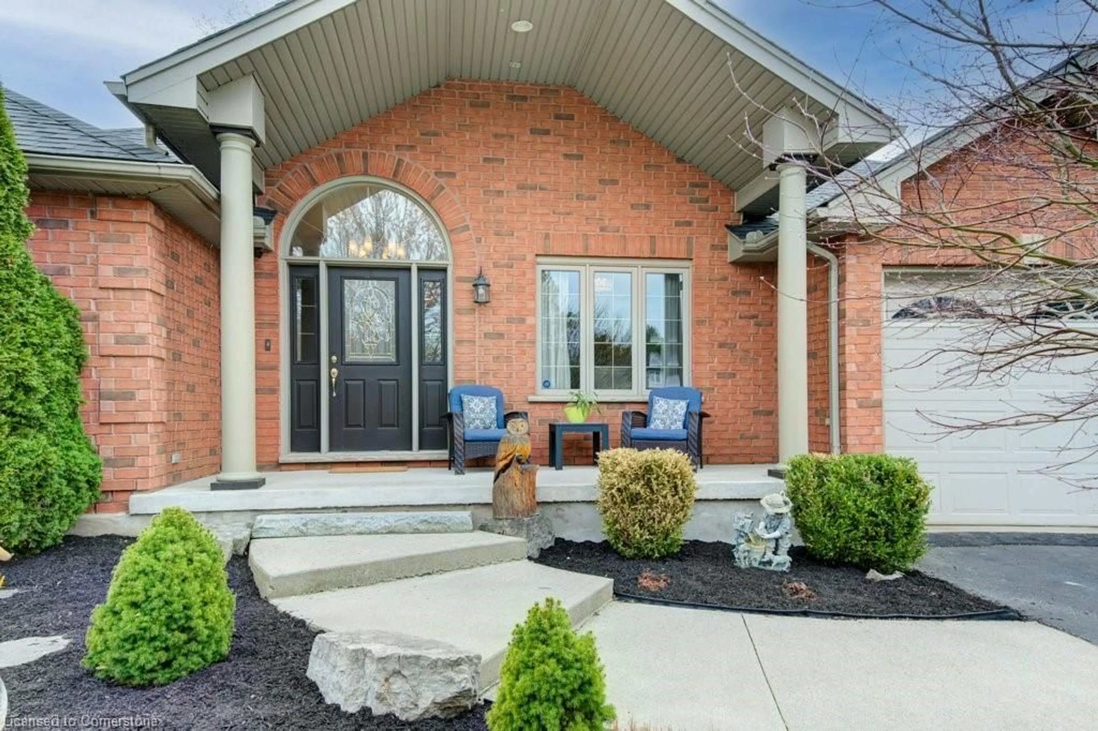 Home with brick exterior material, street for 7 Burnside Dr, Ayr Ontario N0B 1E0