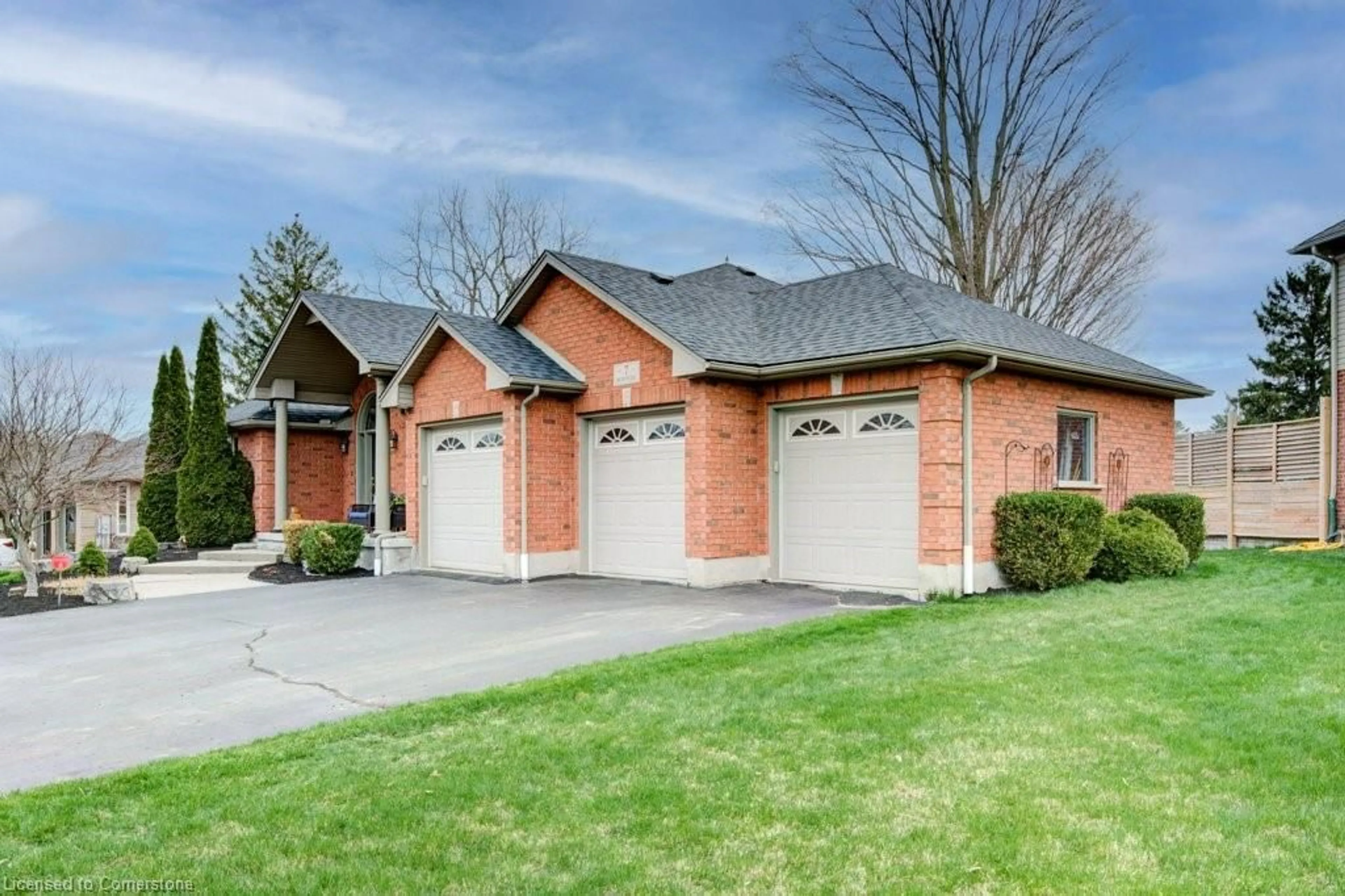 Home with brick exterior material, street for 7 Burnside Dr, Ayr Ontario N0B 1E0