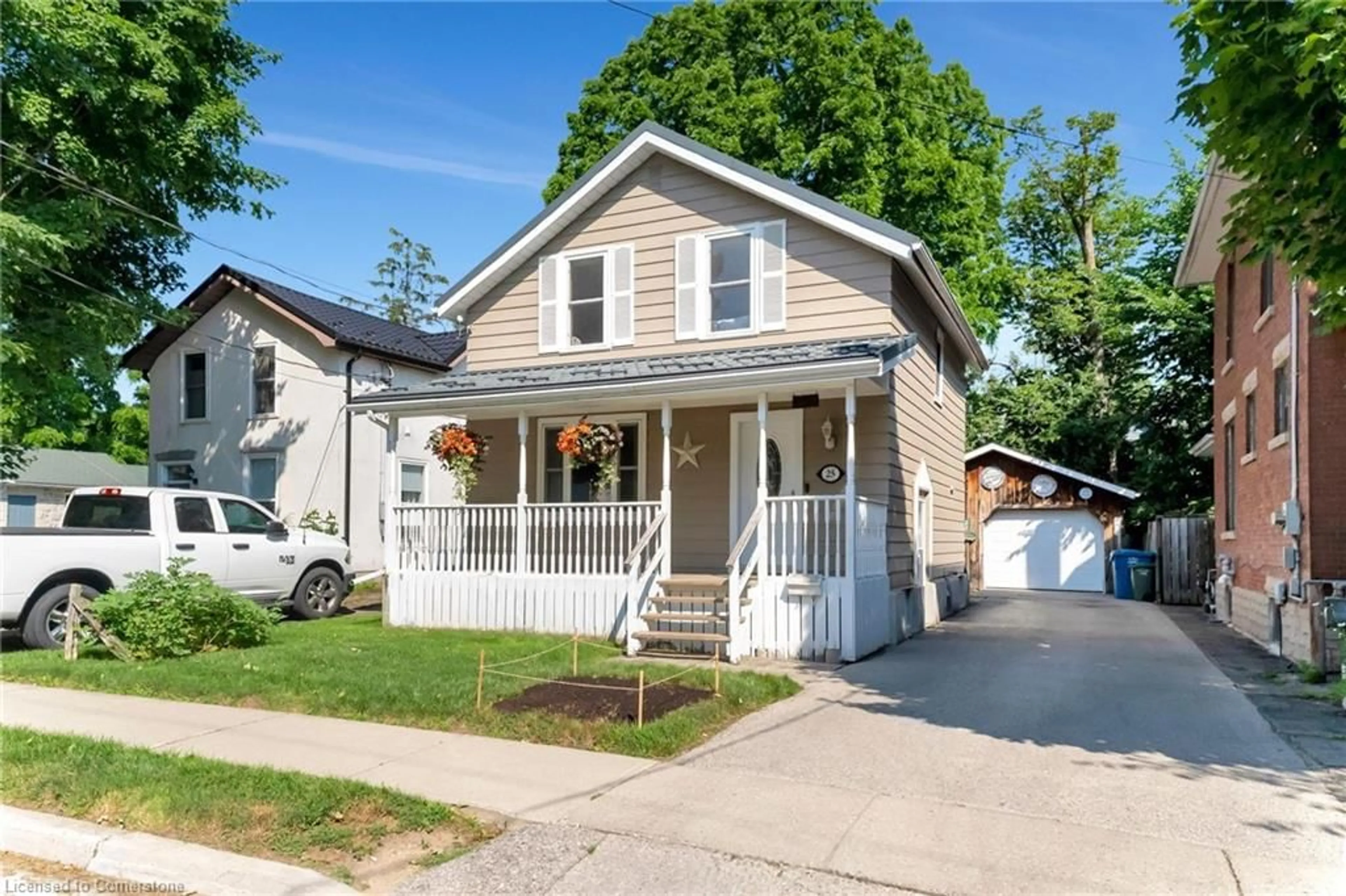 Home with vinyl exterior material, street for 25 Foster Ave, Guelph Ontario N1H 3B2
