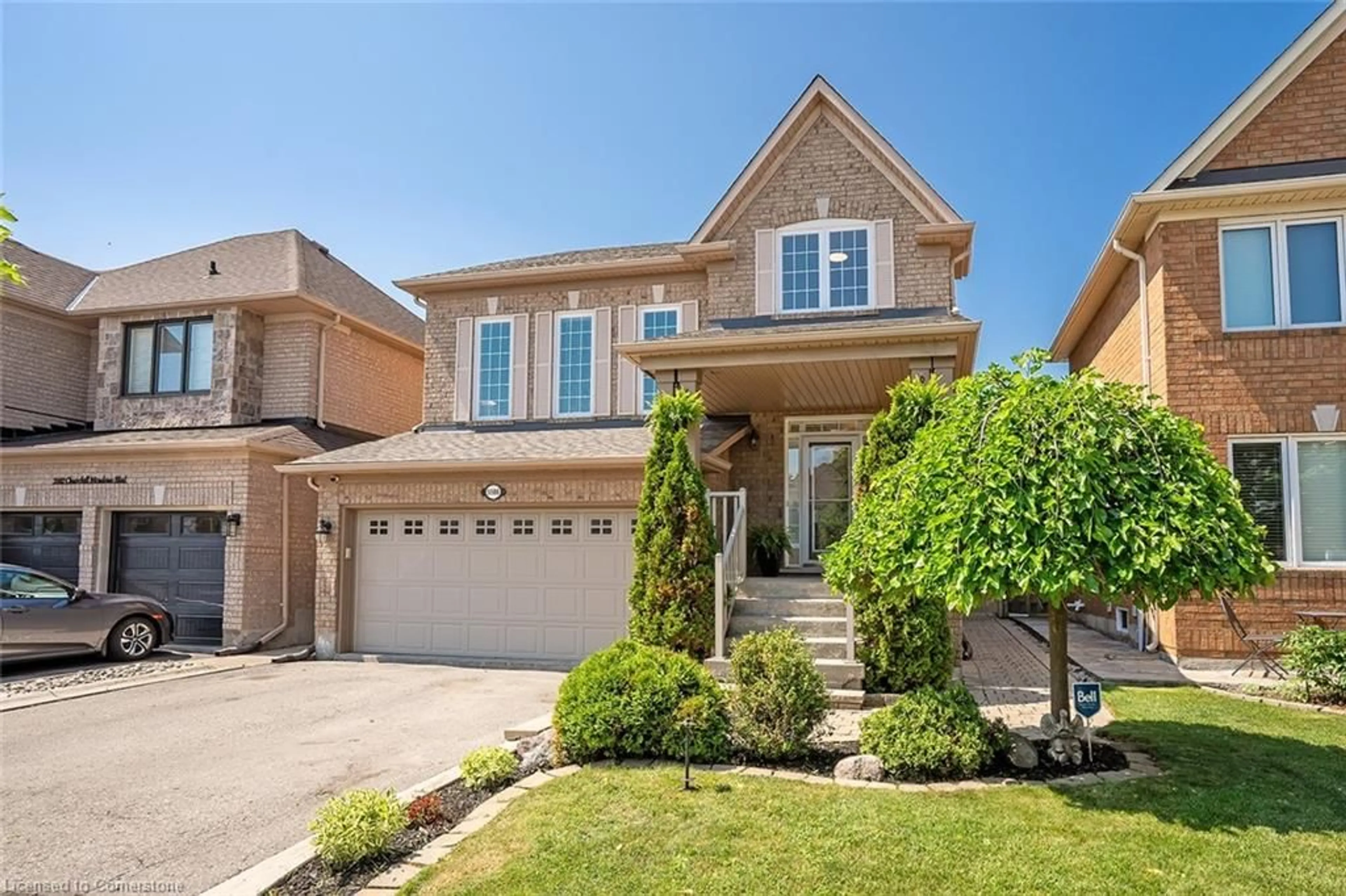 Home with brick exterior material, street for 5586 Churchill Meadows Blvd, Mississauga Ontario L5M 6M6