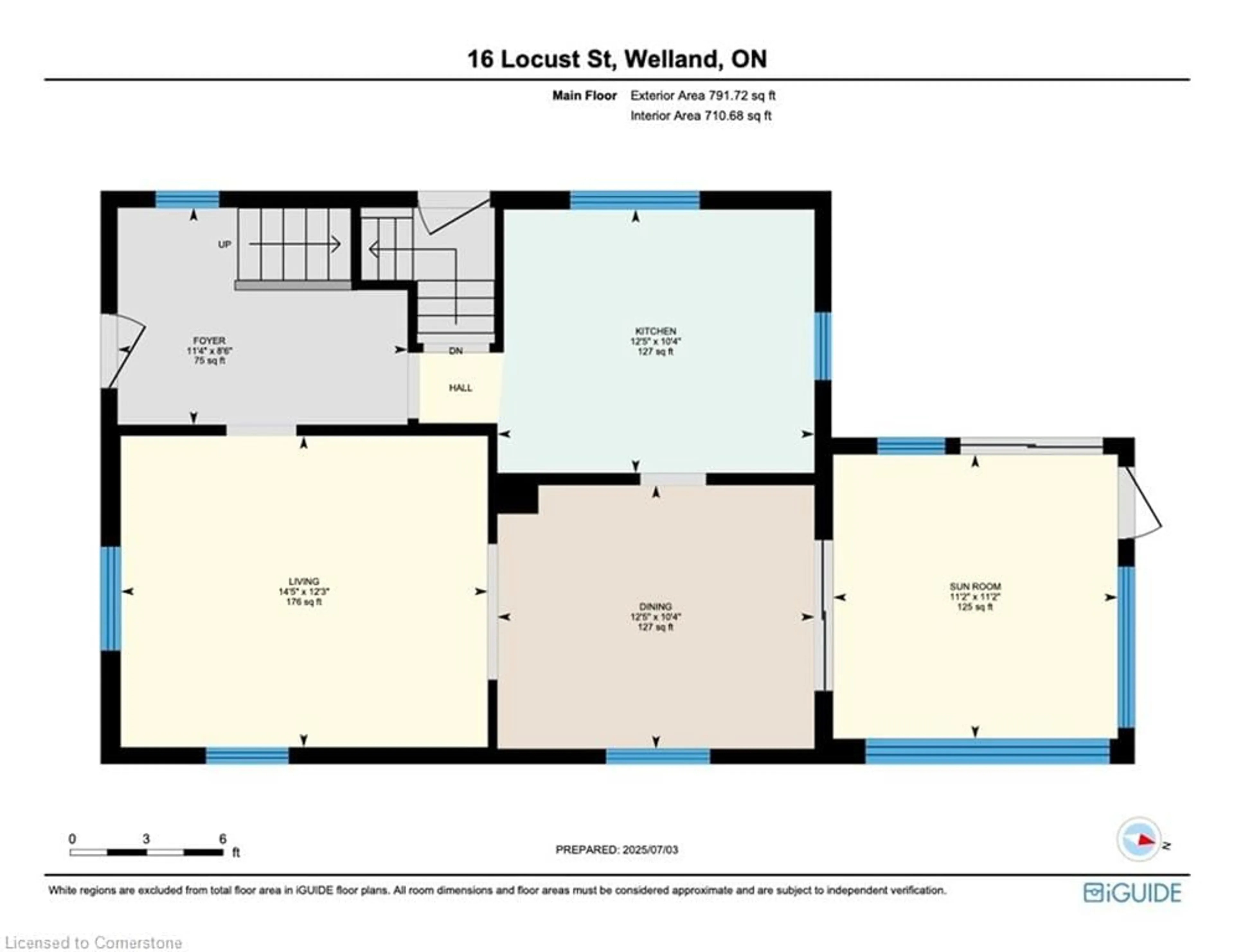 Floor plan for 16 Locust St, Welland Ontario L3C 4J2
