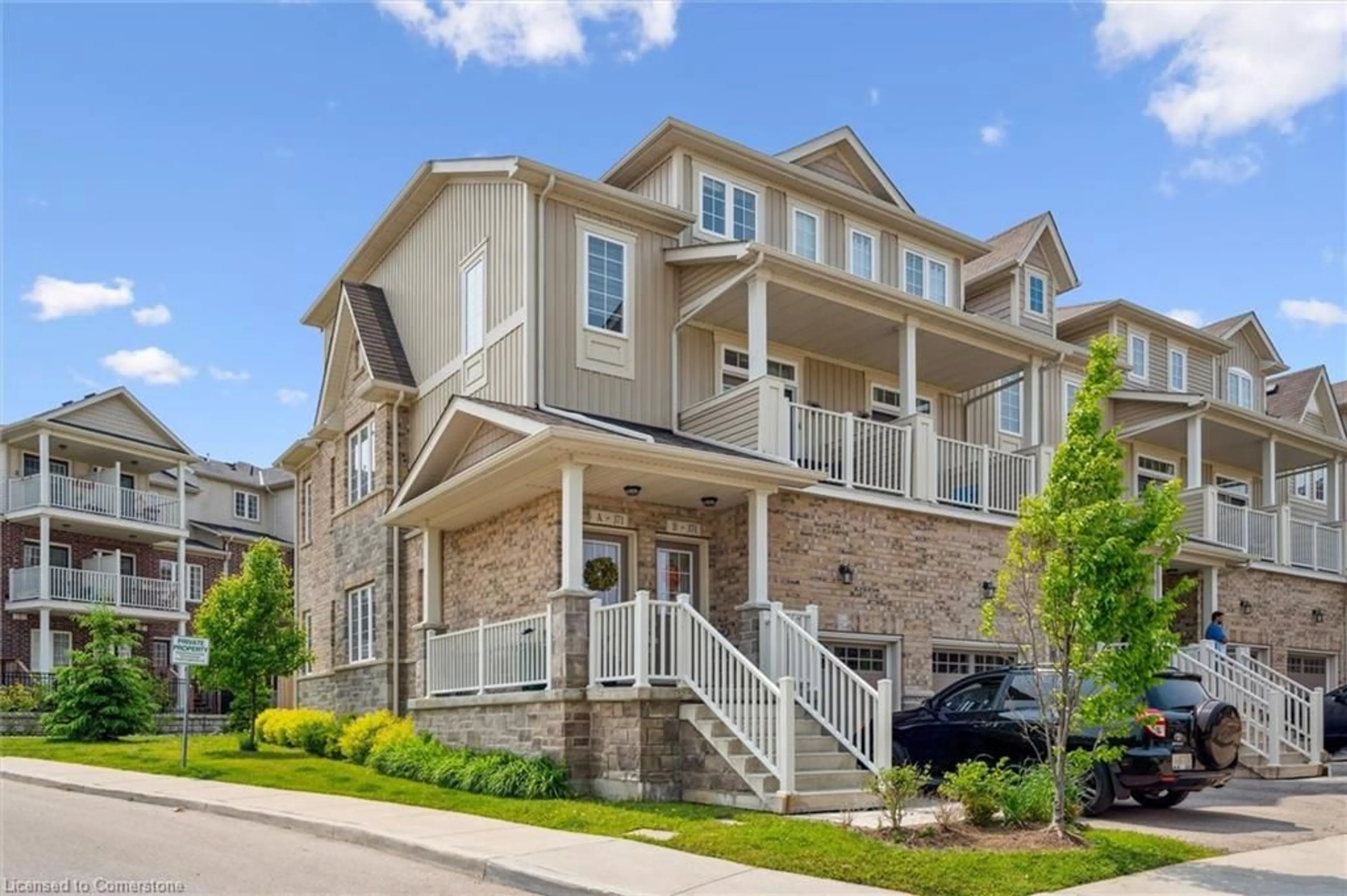 Home with brick exterior material, street for 371A Westwood Dr, Kitchener Ontario N2M 0B5