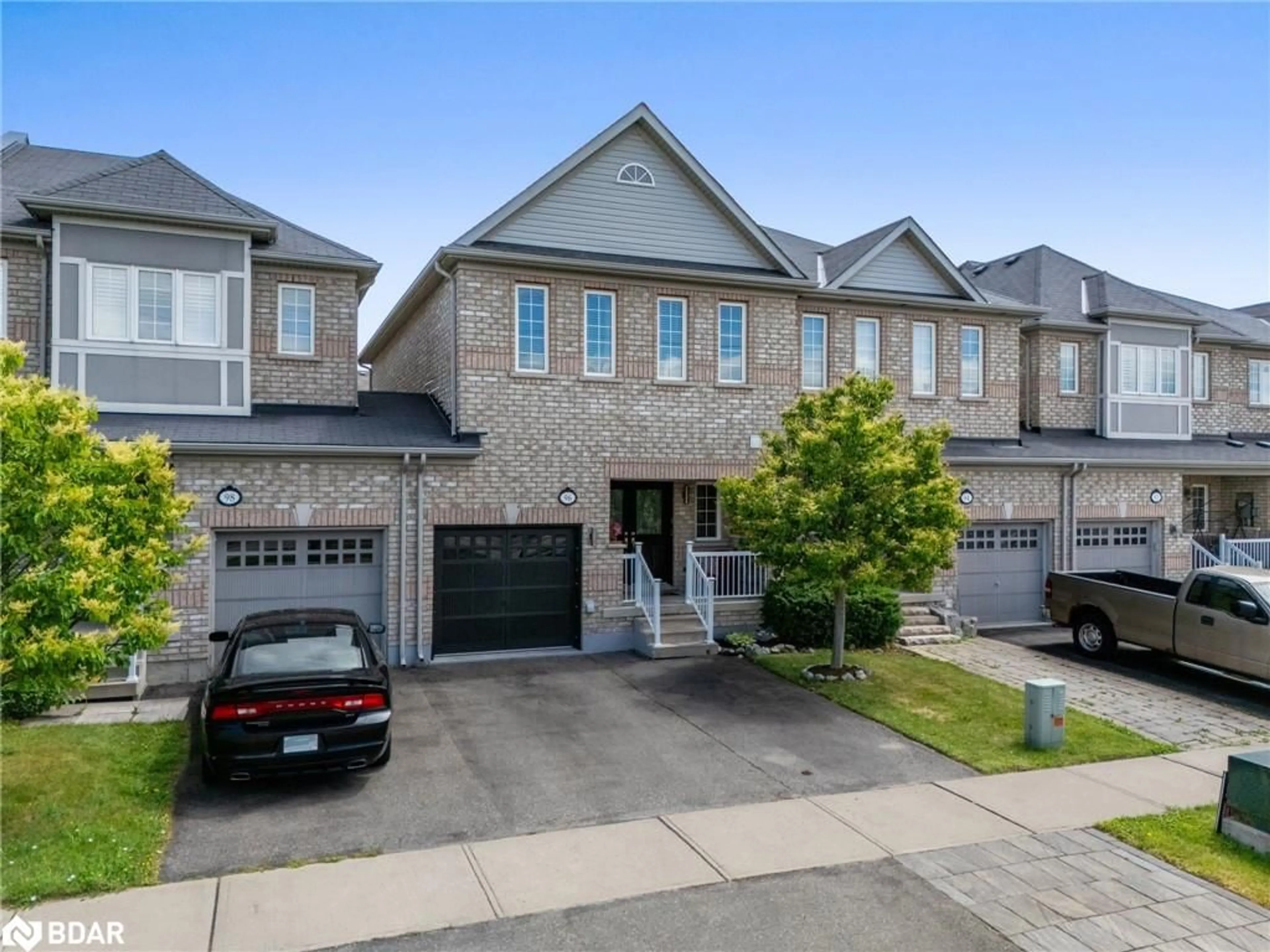 Home with brick exterior material, street for 96 Goldham Way, Georgetown Ontario L7G 0C8