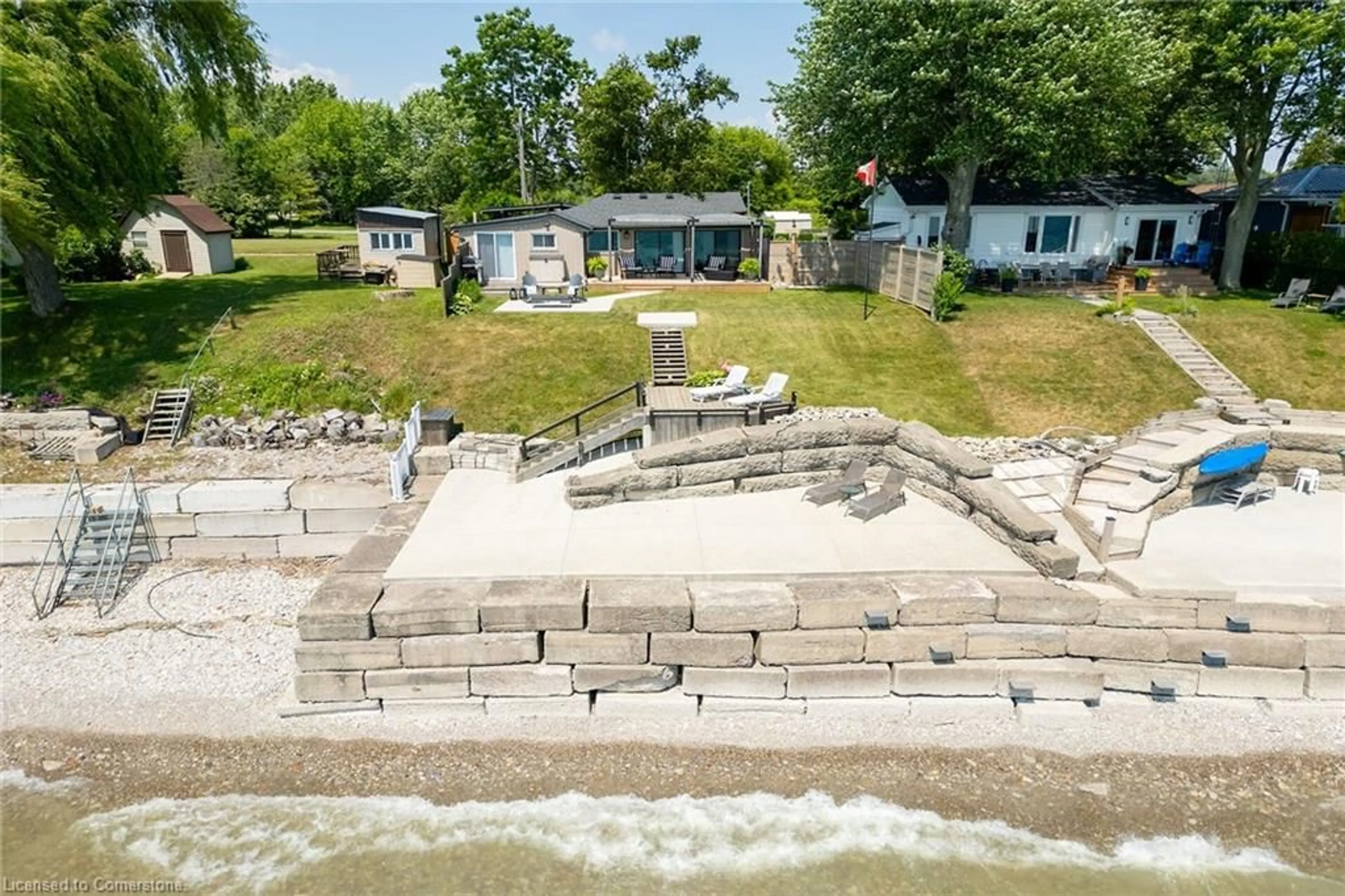 A pic from outside/outdoor area/front of a property/back of a property/a pic from drone, water/lake/river/ocean view for 570 South Coast Dr, Nanticoke Ontario N0A 1L0