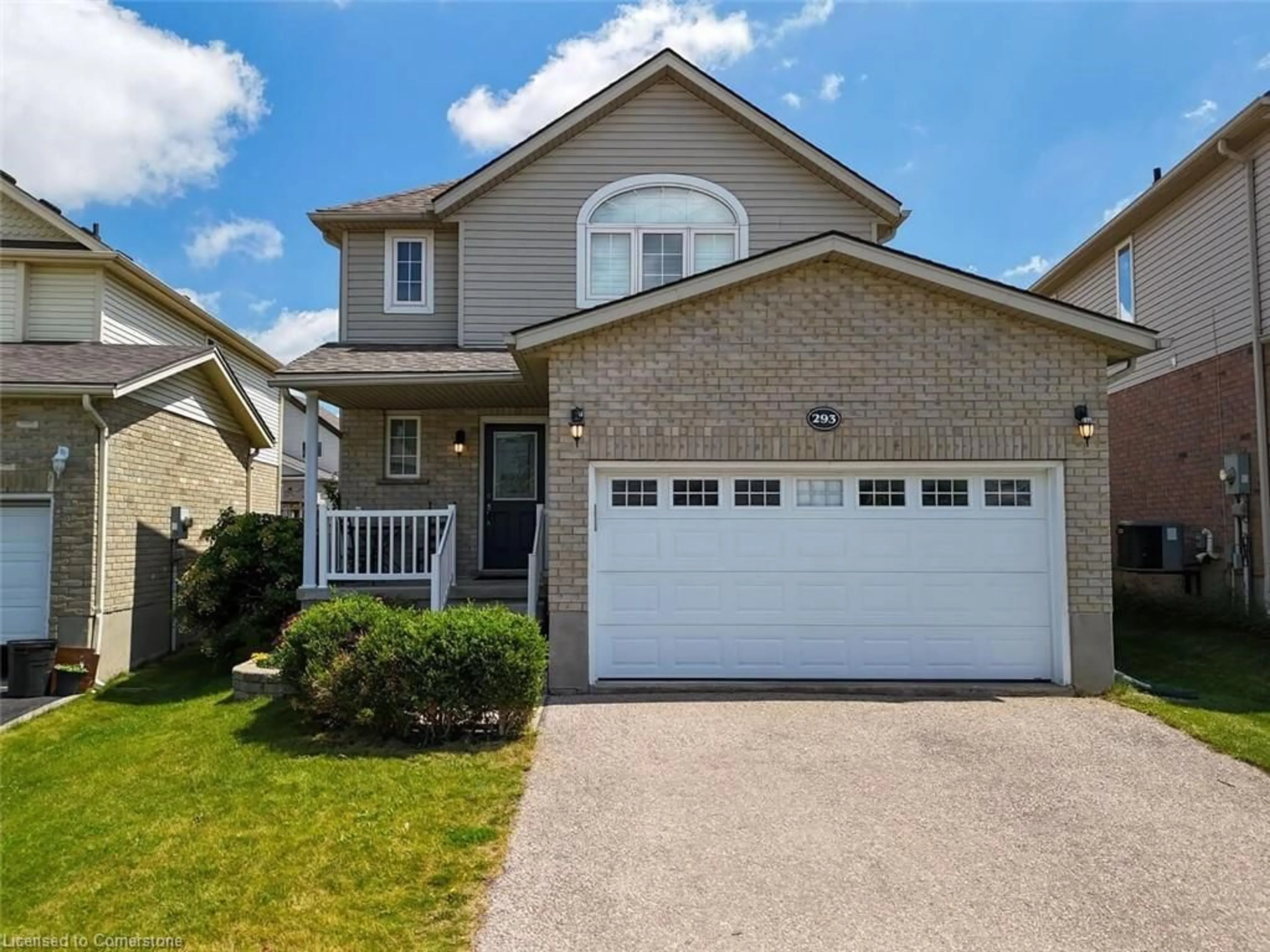 Home with brick exterior material, street for 293 Huck Cres, Kitchener Ontario N2N 3M8