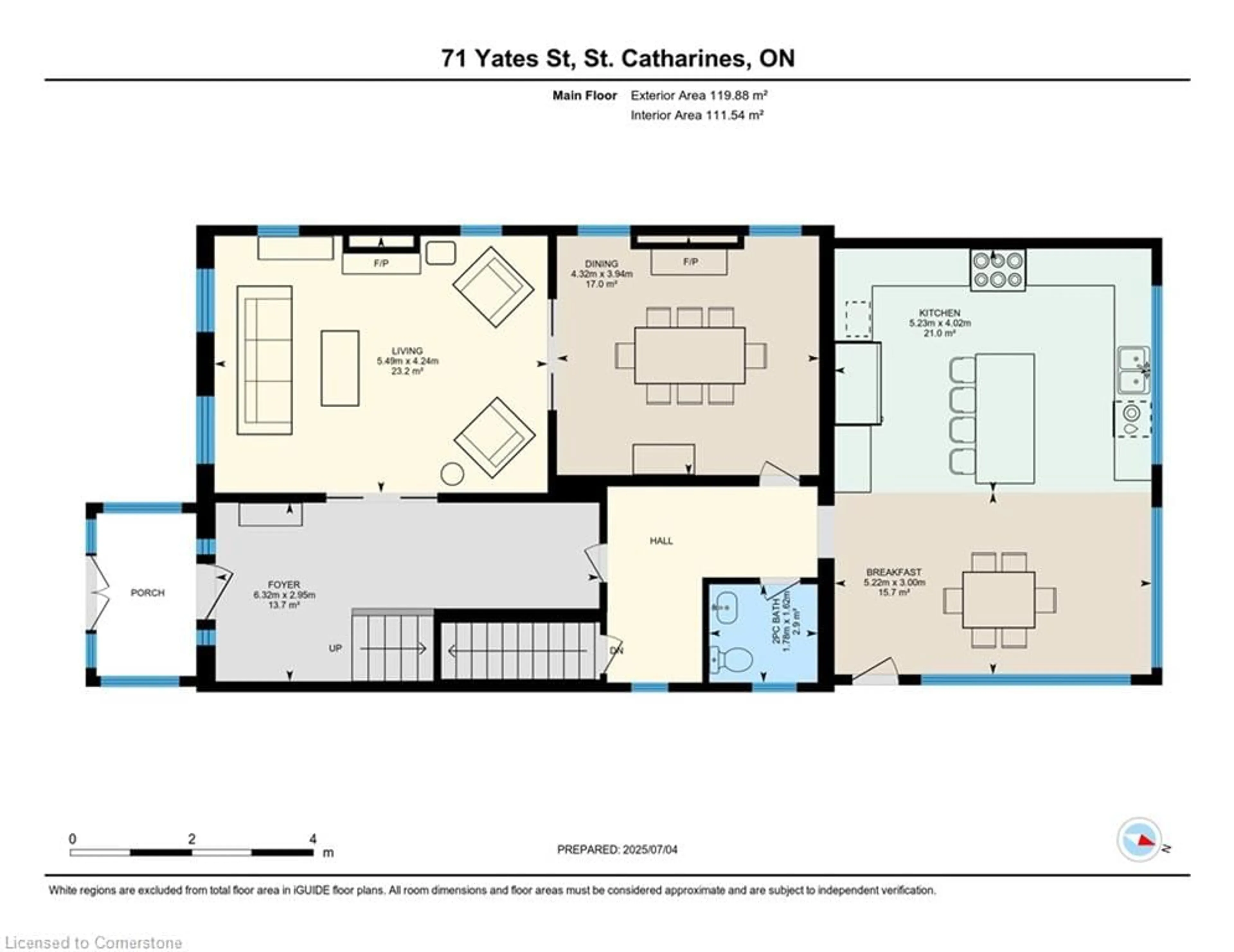 Floor plan for 71 Yates St, St. Catharines Ontario L2R 5R7