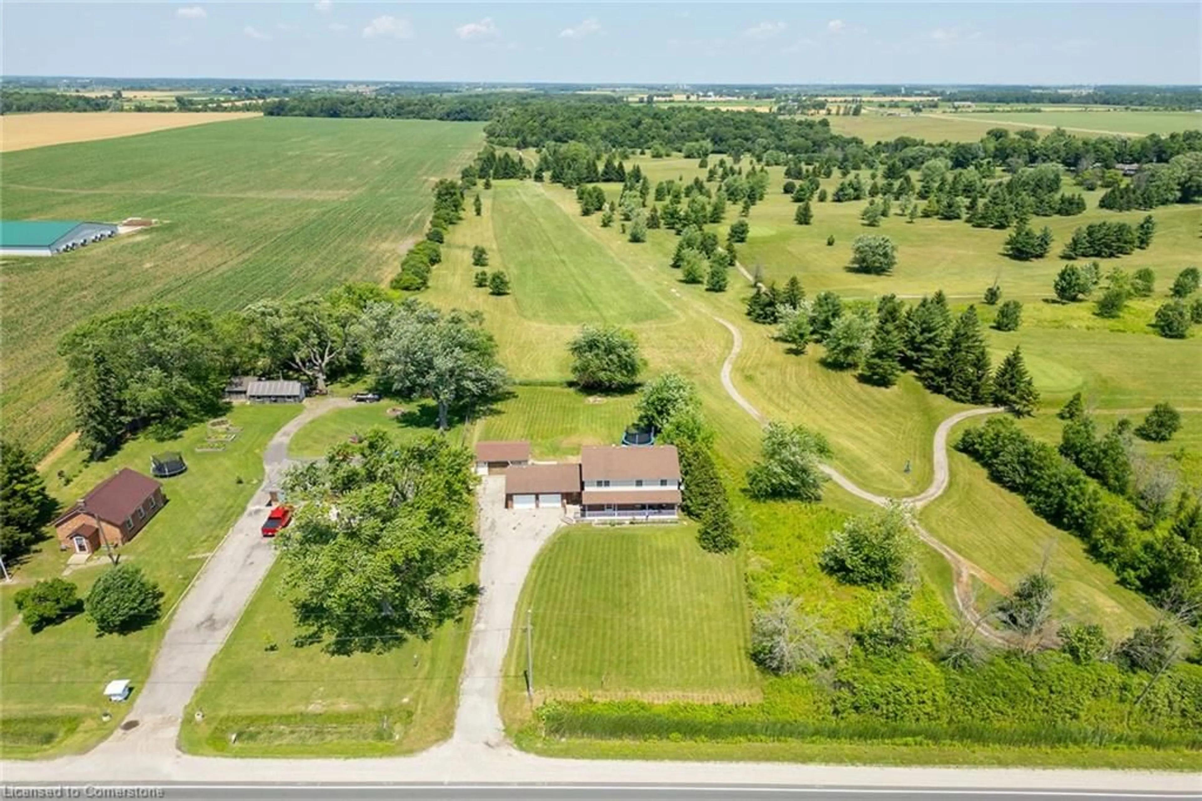 A pic from outside/outdoor area/front of a property/back of a property/a pic from drone, unknown for 2605 Highway 3, Jarvis Ontario N0A 1J0