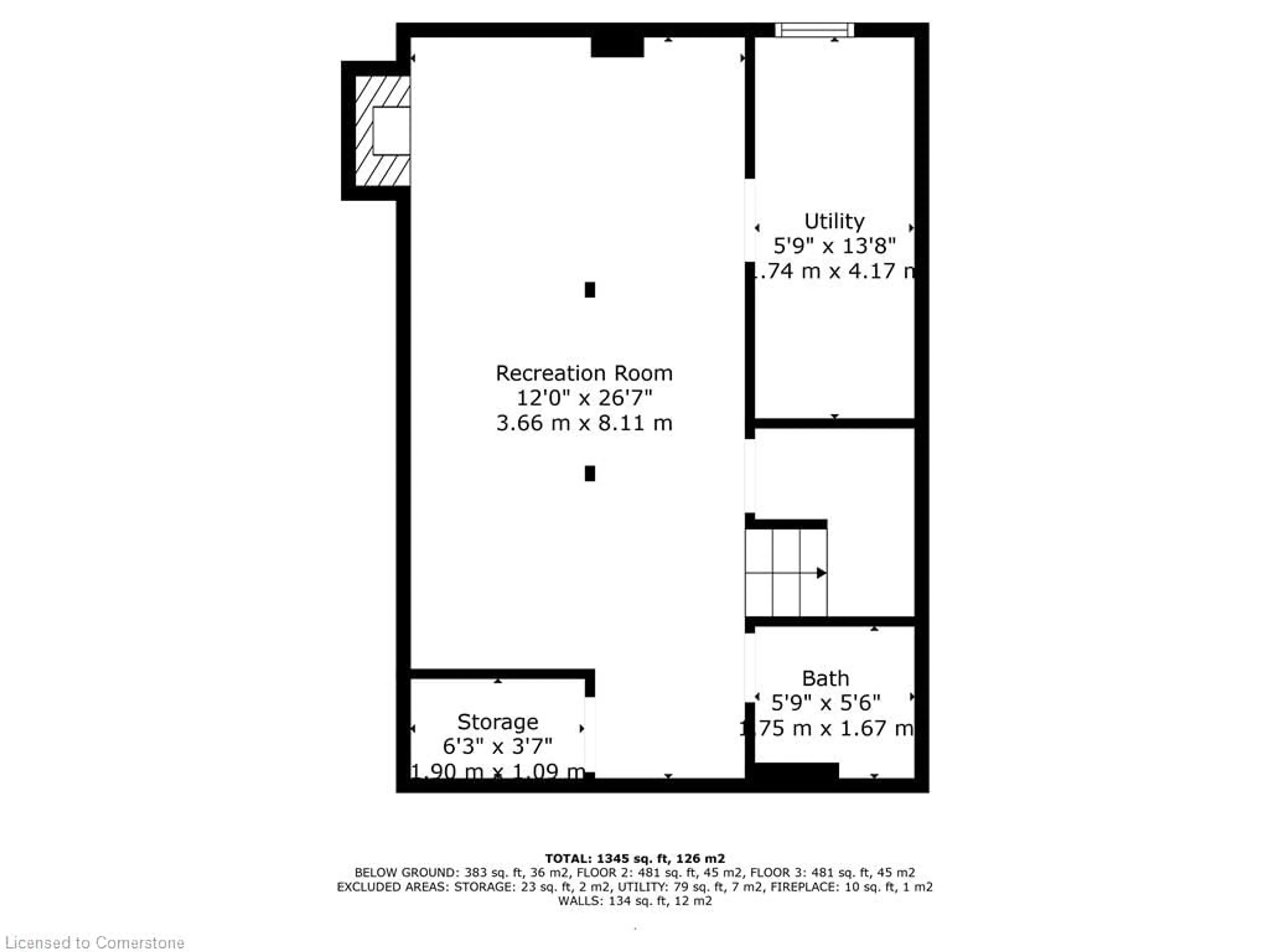 Floor plan for 555 Burnett Ave, Cambridge Ontario N1T 1M6