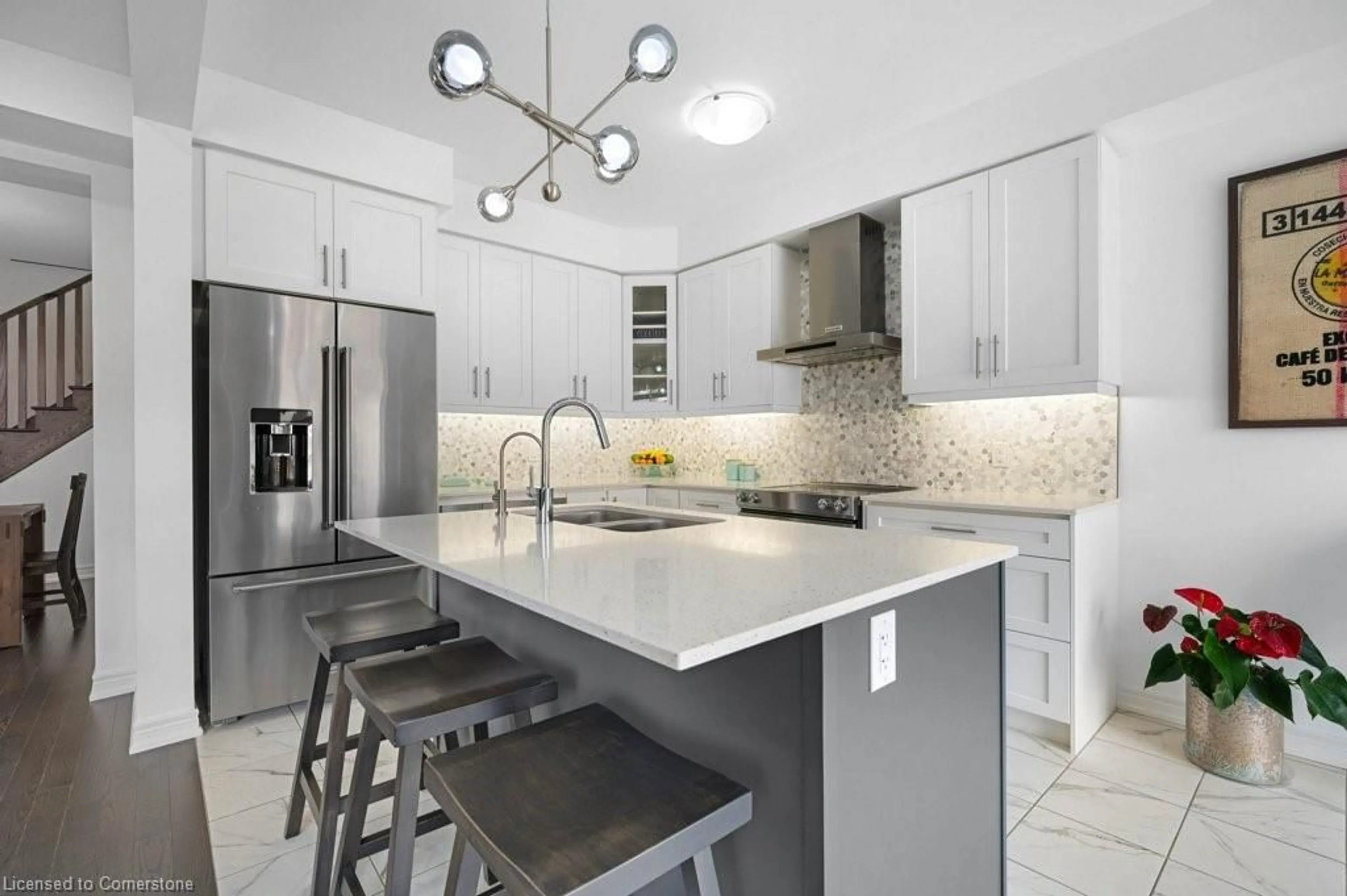 Contemporary kitchen, ceramic/tile floor for 137 Haldimand St, Kitchener Ontario N2R 0R2