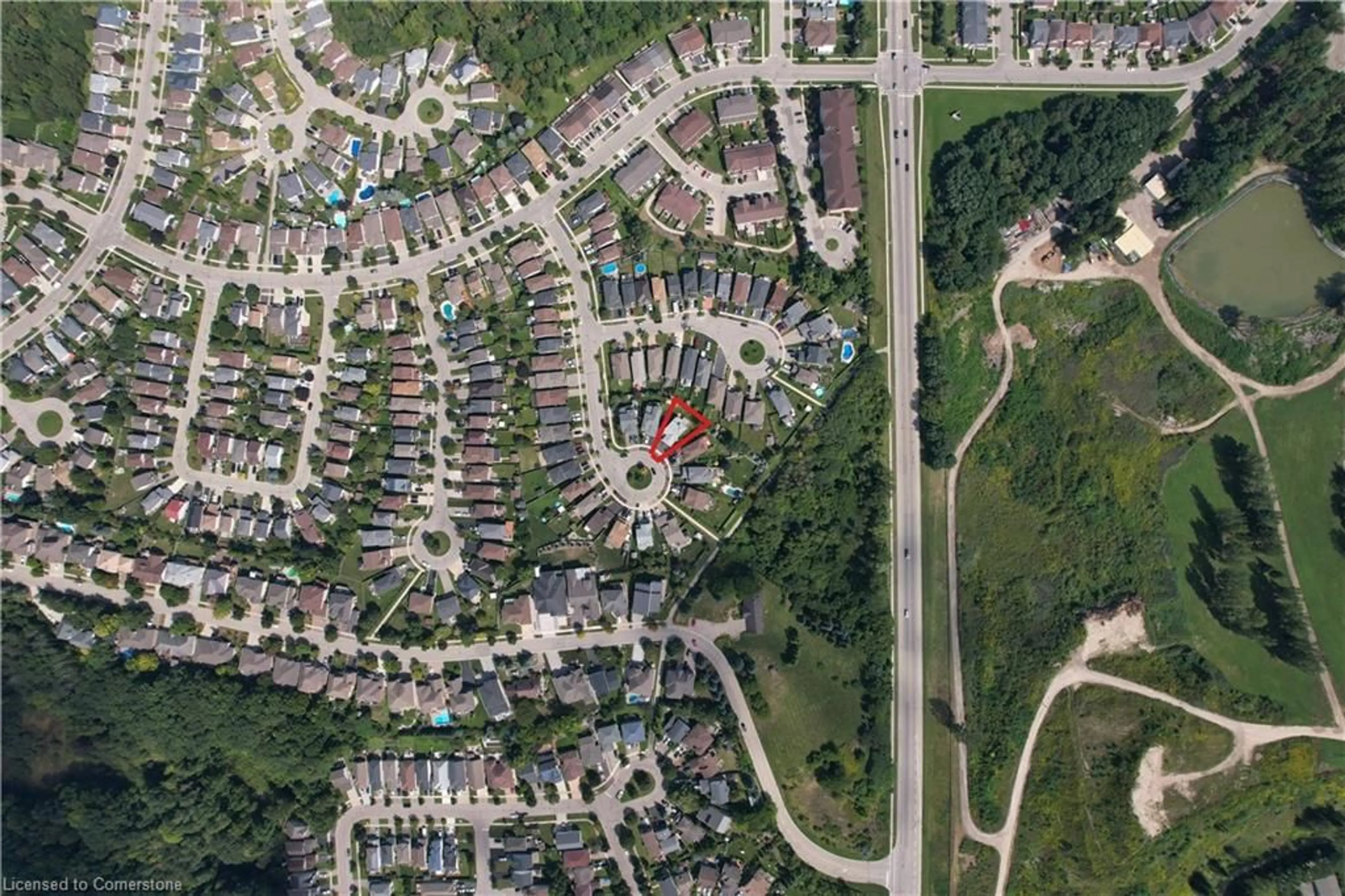 Picture of a map for 53 Sandwell Crt, Kitchener Ontario N2A 4H9