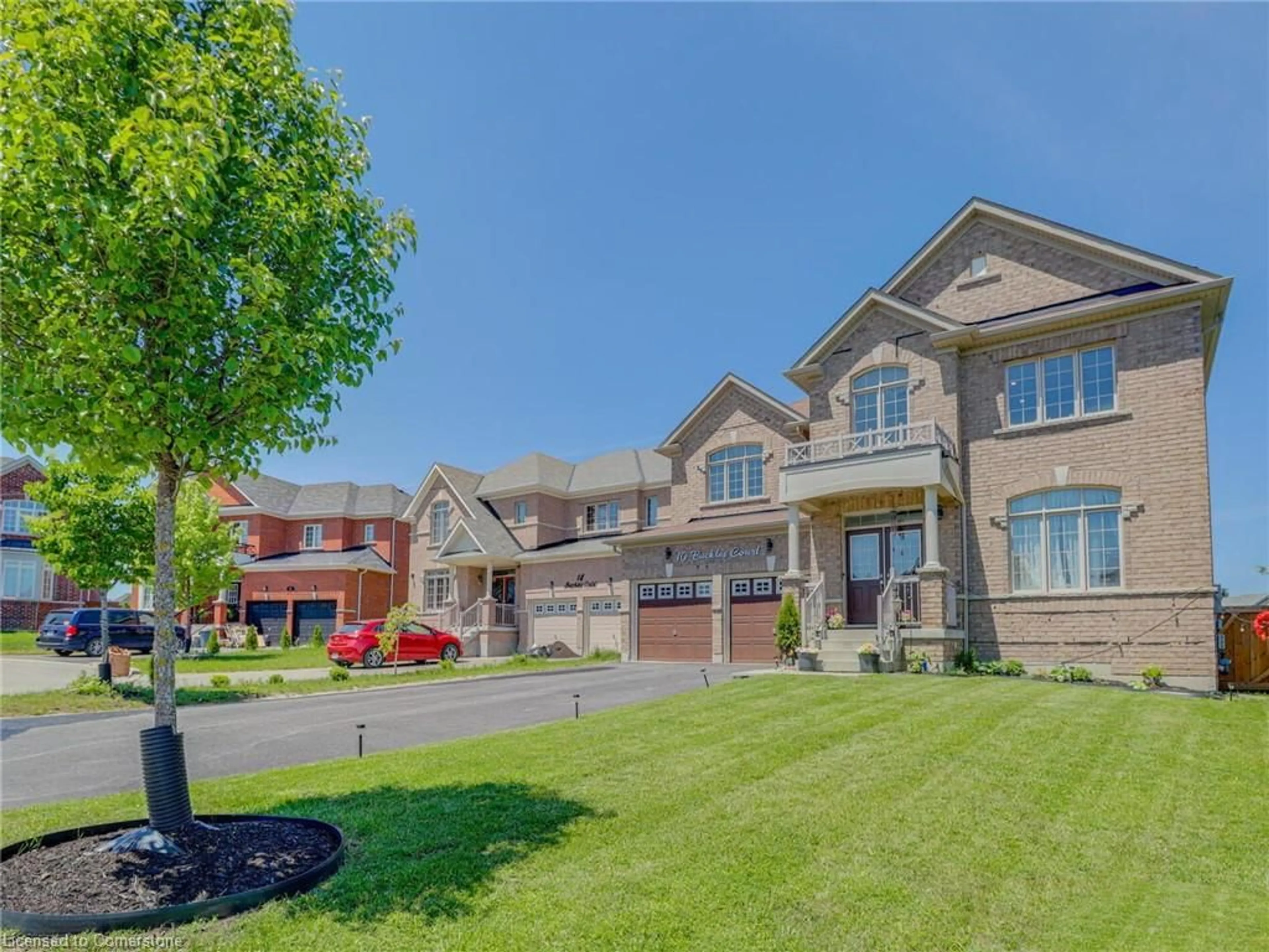 Home with brick exterior material, street for 10 Buckles Court, New Credit Ontario L1B 0L1