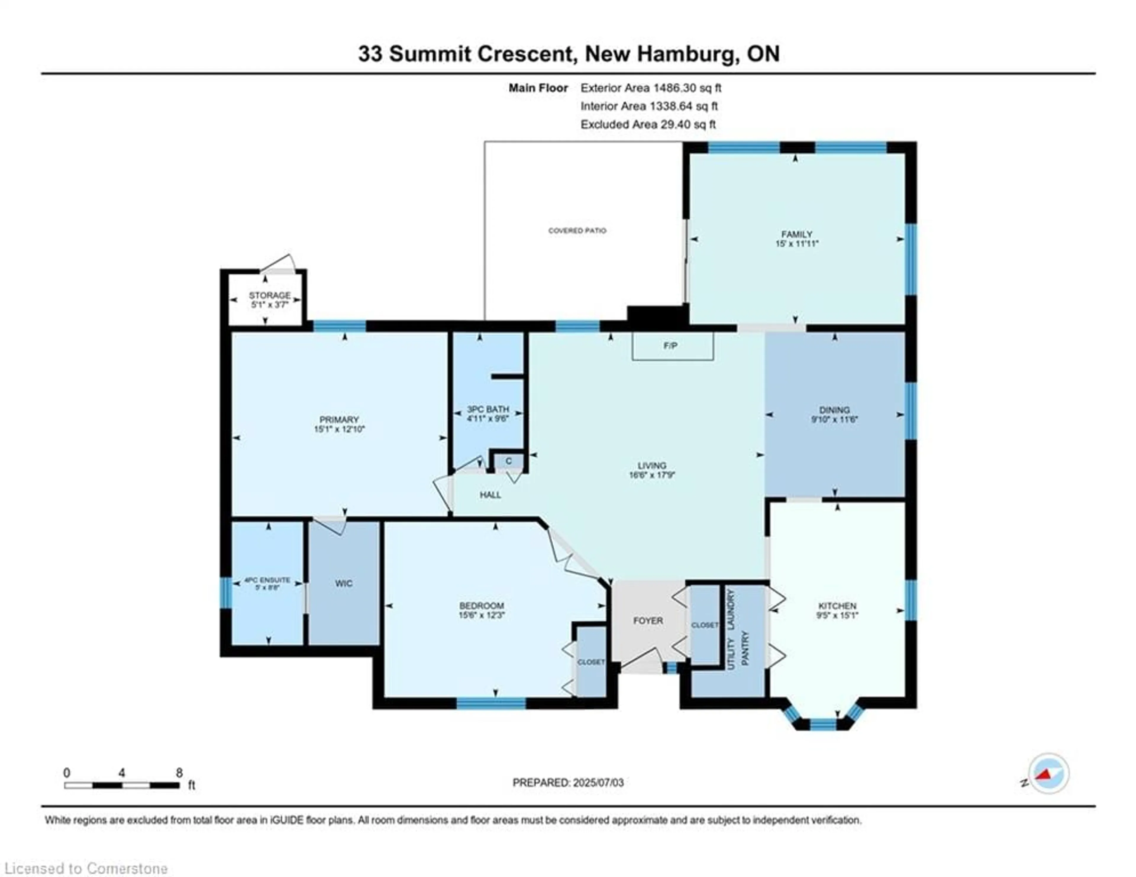 Floor plan for 33 Summit Cres, New Hamburg Ontario N3A 2G3
