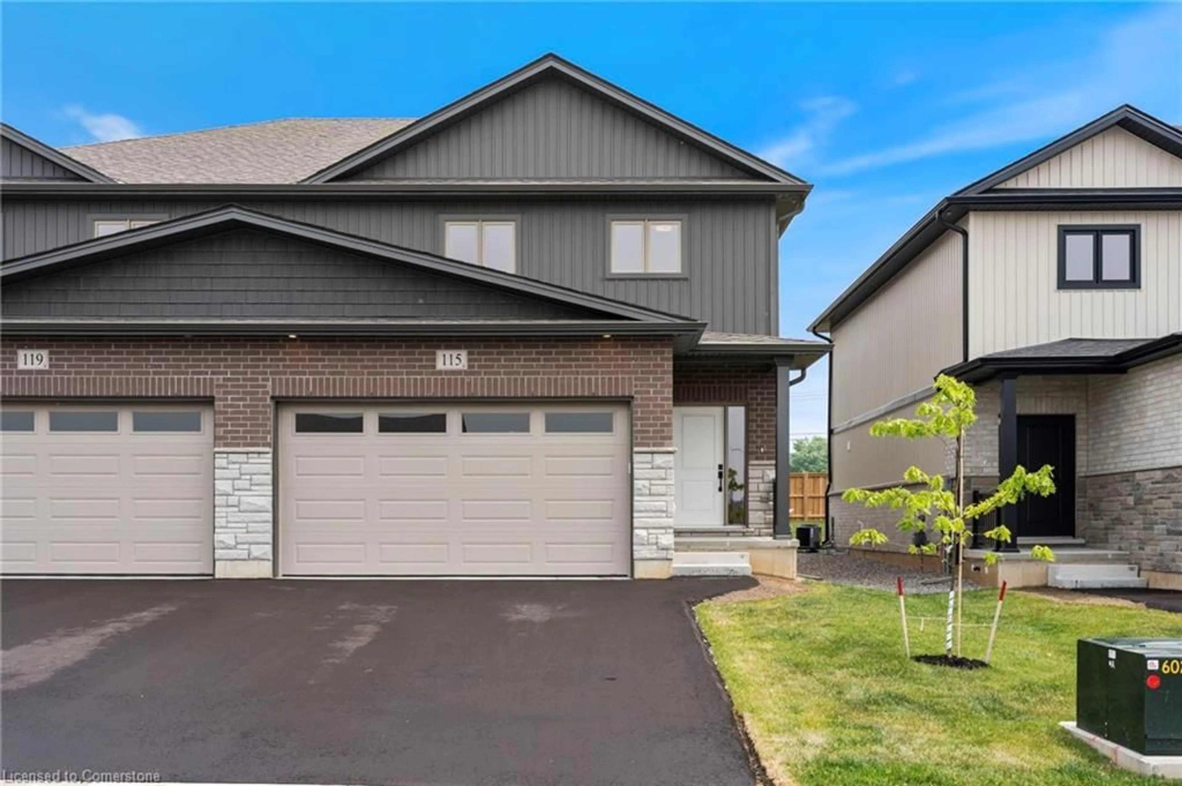 Home with vinyl exterior material, street for 115 Amber St, Waterford Ontario N0E 1Y0