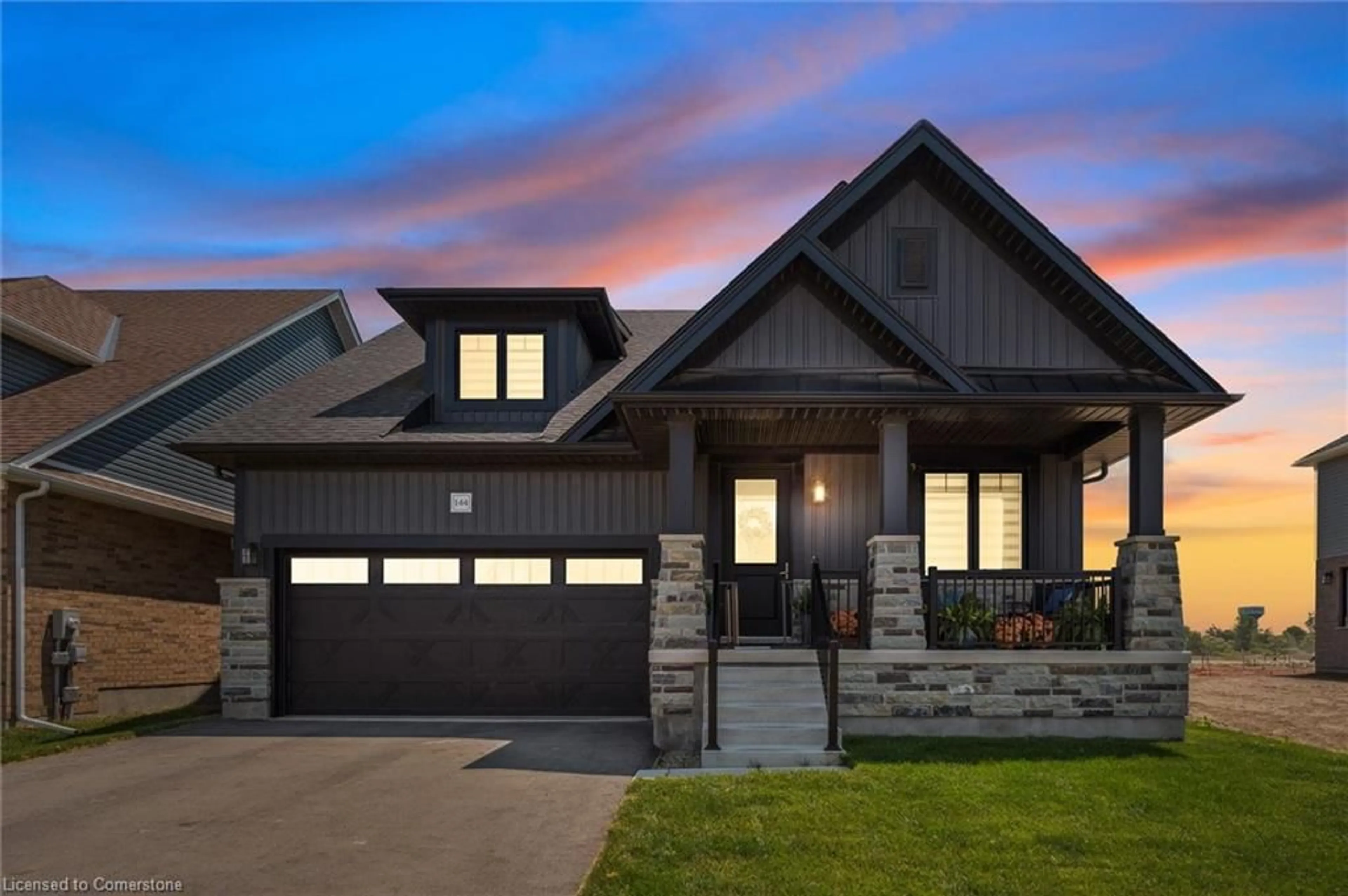 Home with brick exterior material, street for 144 Haylock Ave, Elora Ontario N0B 1S0