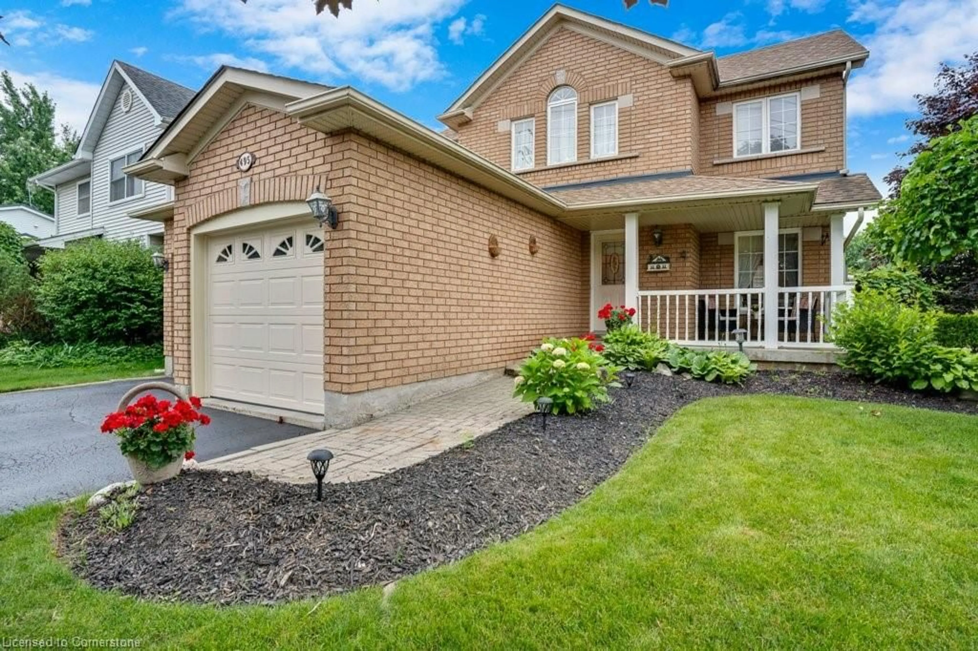 Home with brick exterior material, street for 495 Grand Ridge Dr, Cambridge Ontario N1S 4S9