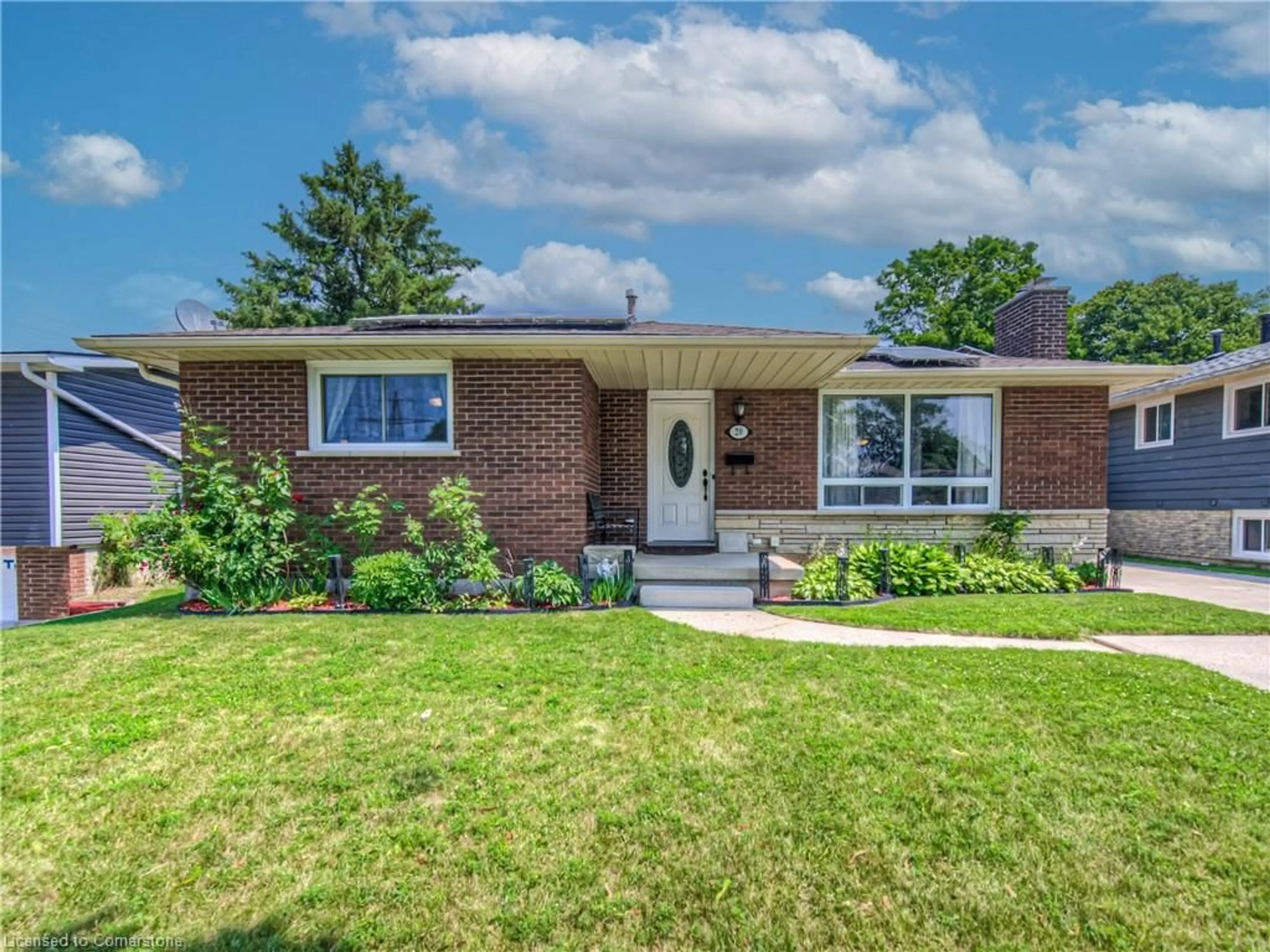 Home with brick exterior material, street for 20 Old Farm Rd, Brantford Ontario N3R 6P5