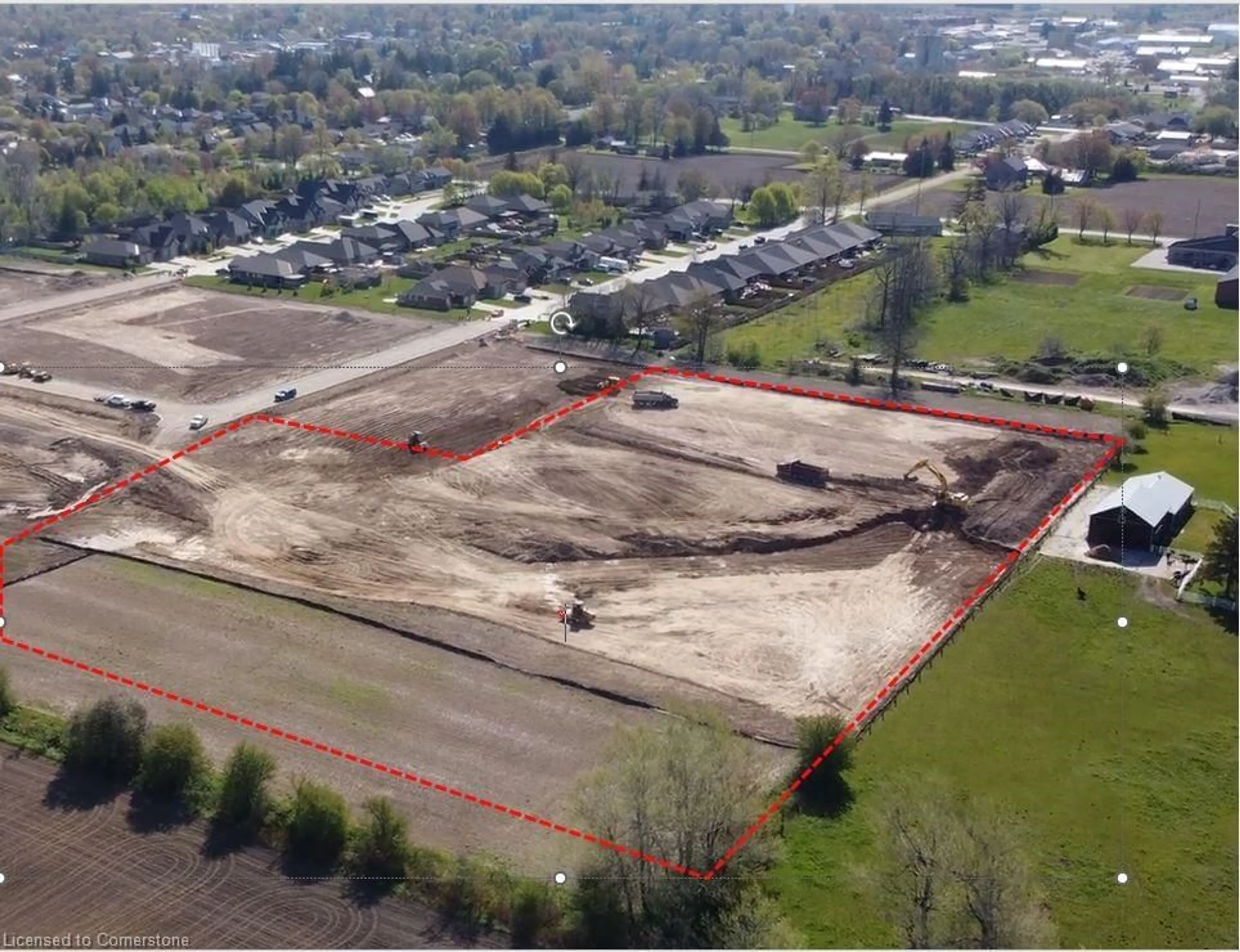 A pic from outside/outdoor area/front of a property/back of a property/a pic from drone, building for BLOCK 25 N/A, Mitchell Ontario N0K 1N0