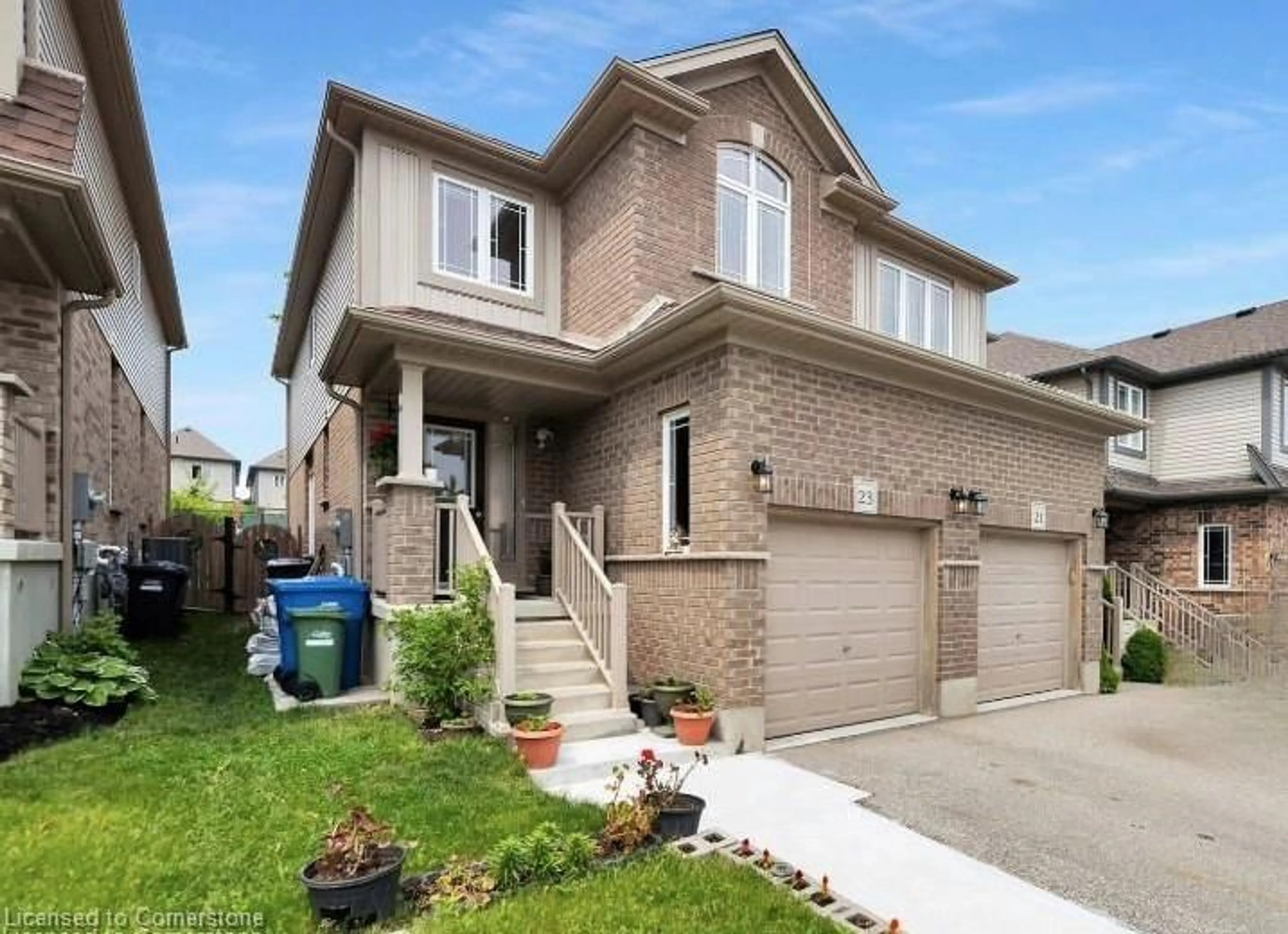 Home with brick exterior material, street for 23 Ambrous Cres, Guelph Ontario N1G 0G1