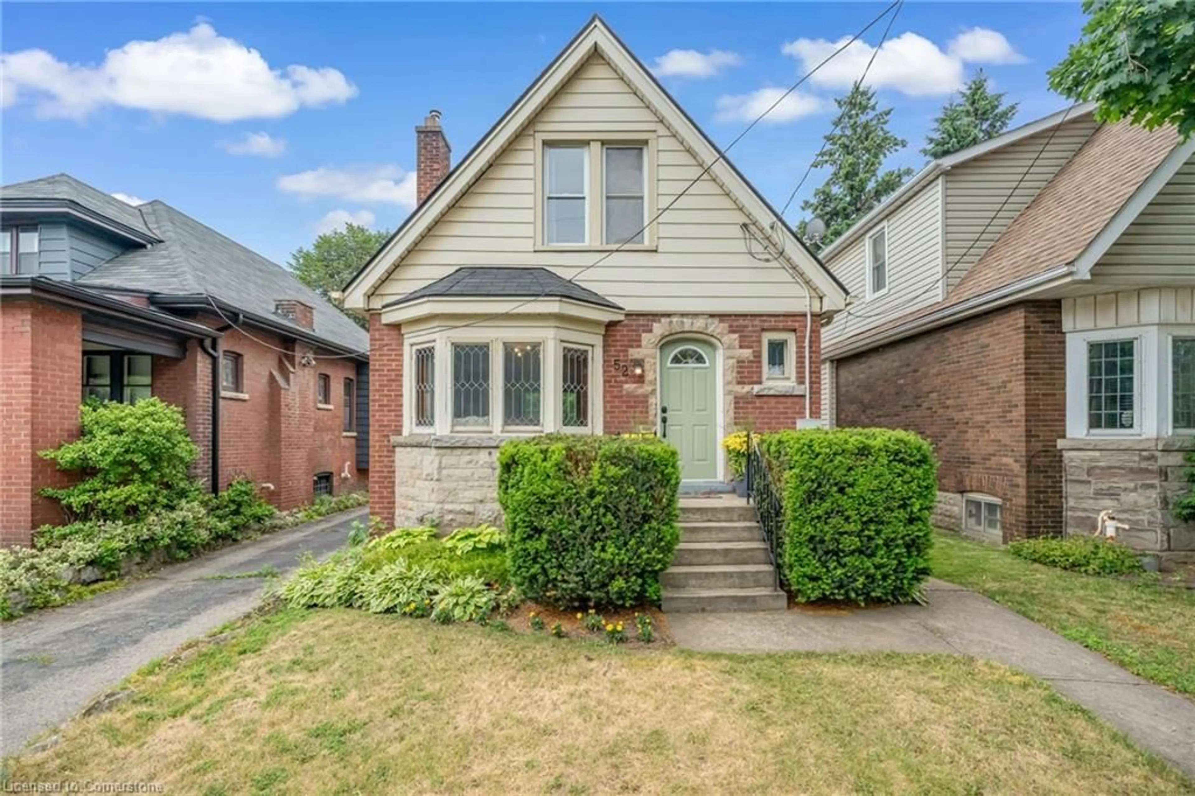 Home with brick exterior material, street for 52 Delaware Ave, Hamilton Ontario L8M 1T4
