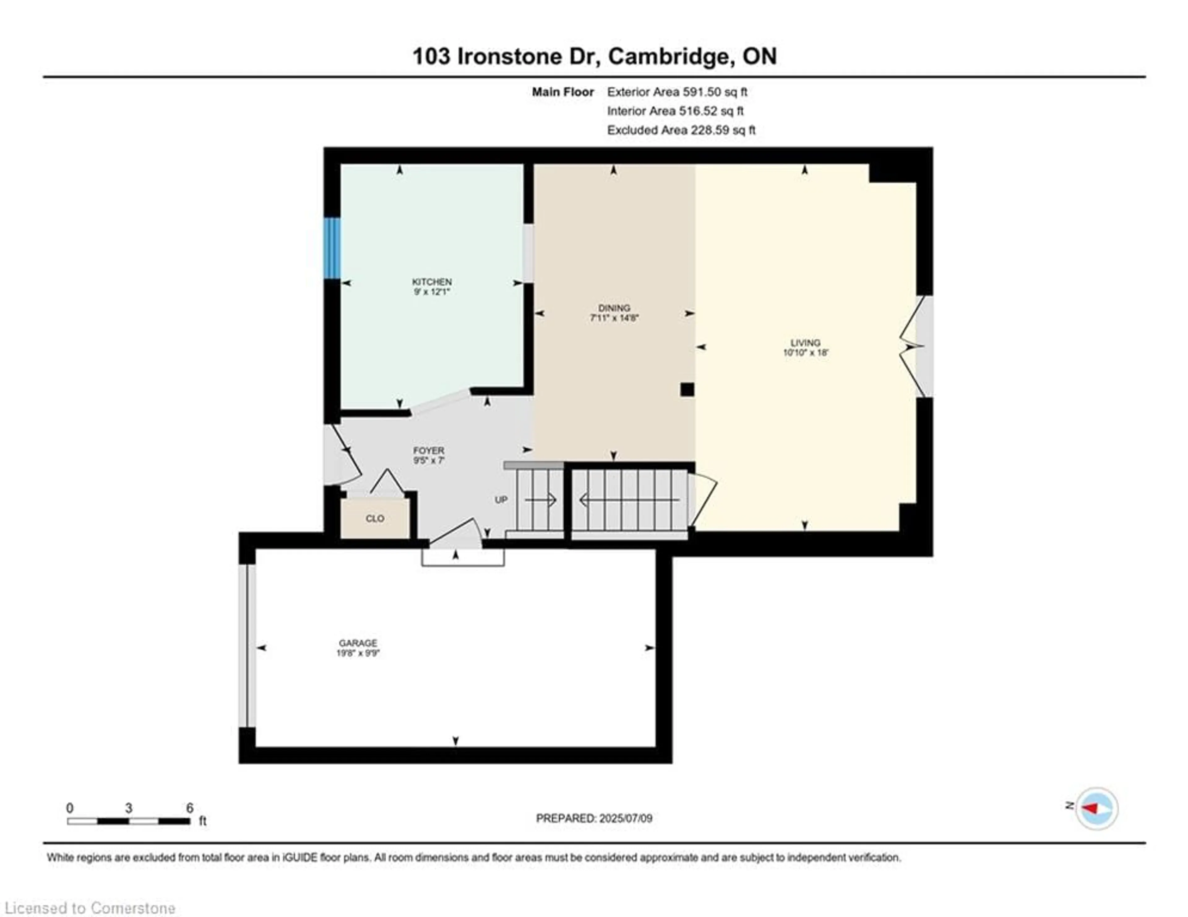 Floor plan for 103 Ironstone Dr, Cambridge Ontario N1P 1A4