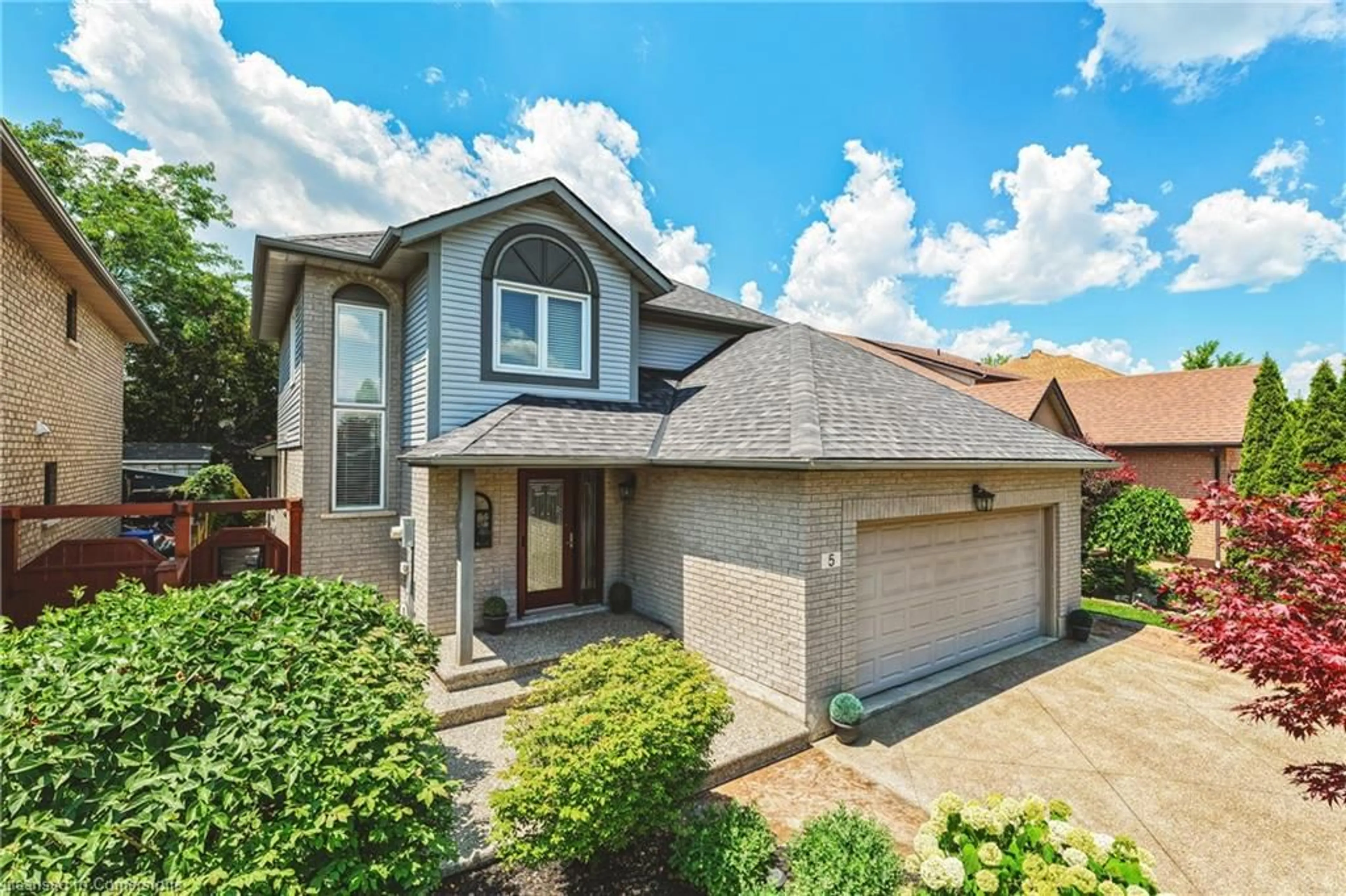Home with brick exterior material, street for 5 Springgarden Cres, Hamilton Ontario L8J 3S1