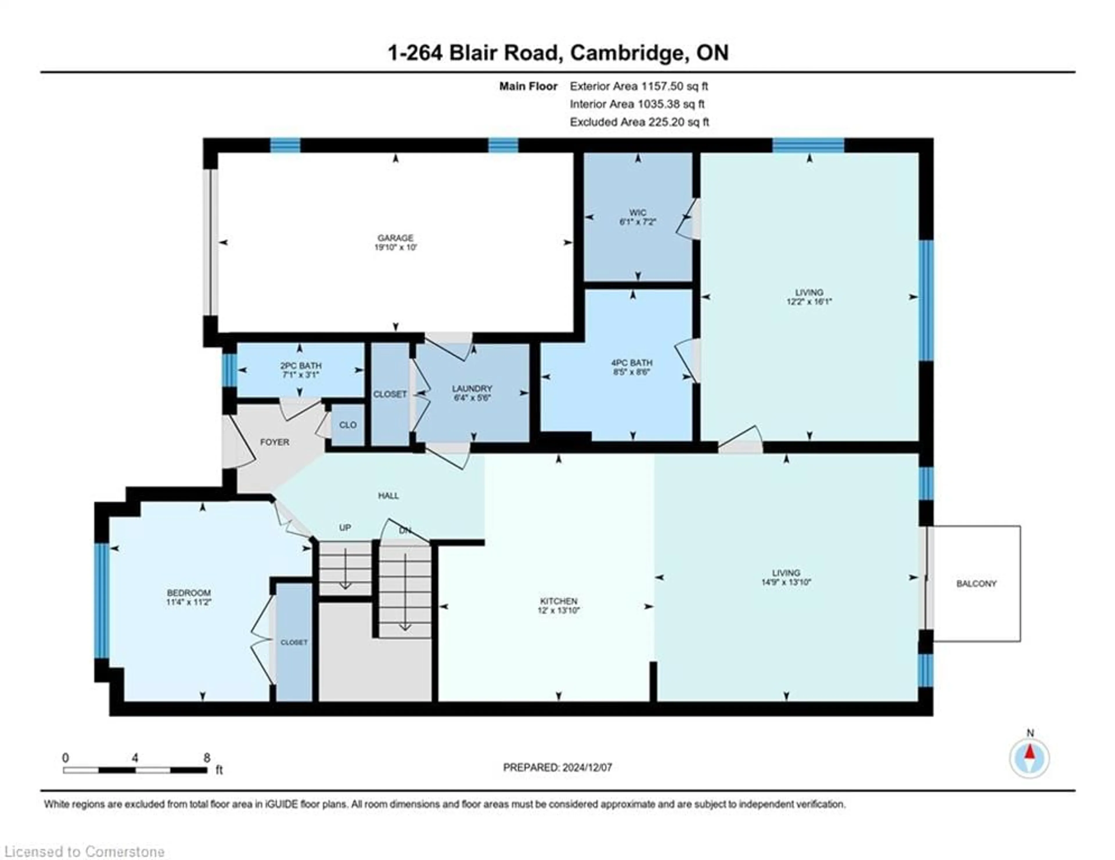 Floor plan for 264 Blair Rd #2, Cambridge Ontario N1S 4K9