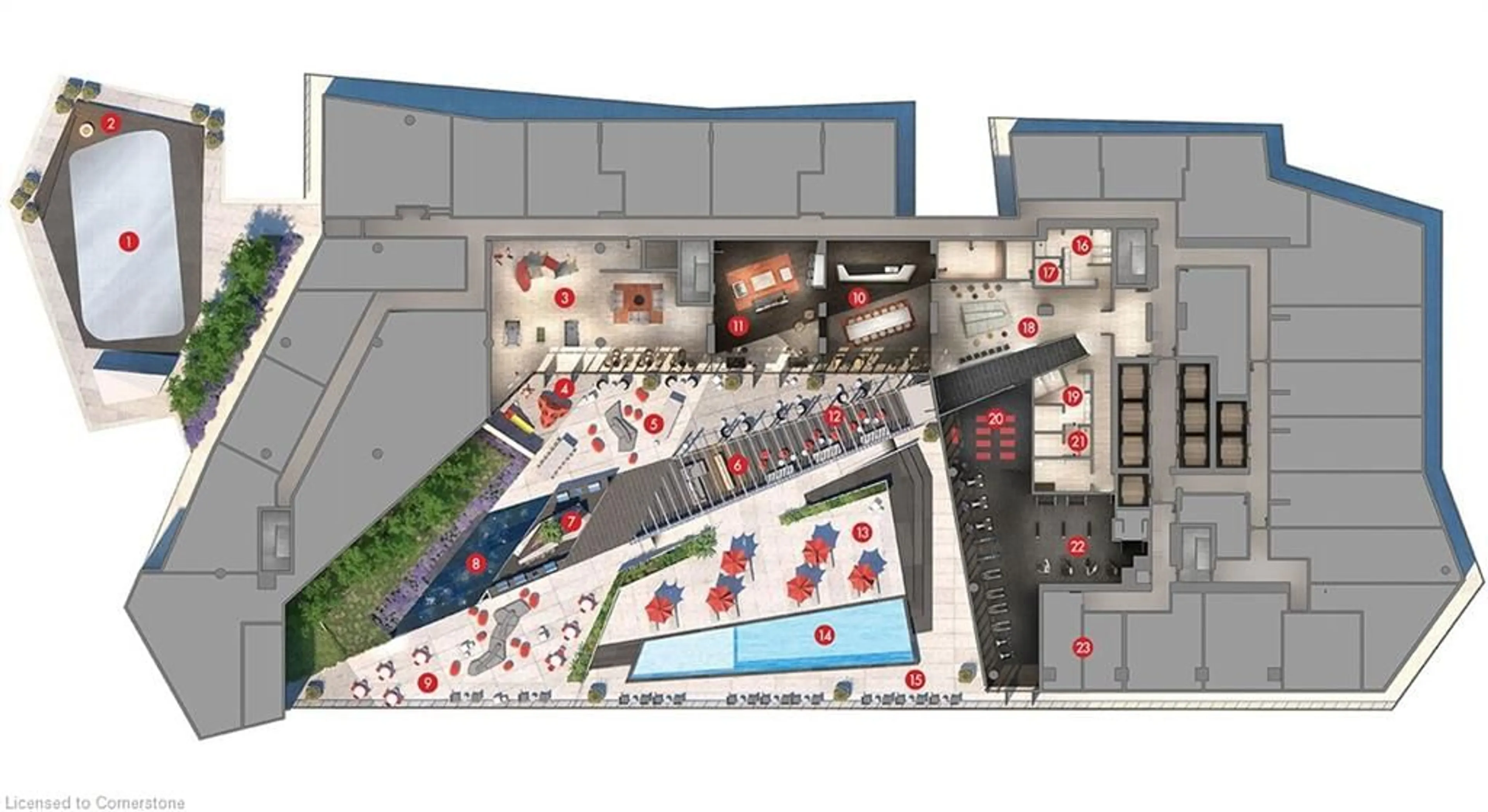 Floor plan for 3900 Confederation Pky #4301, Mississauga Ontario L5B 0M3