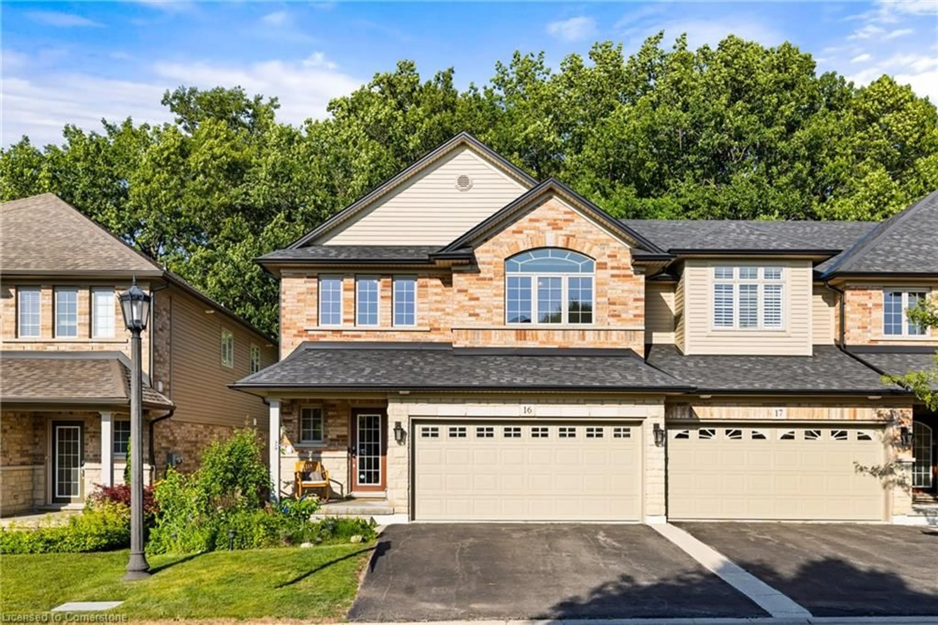 Home with brick exterior material, street for 441 Stonehenge Dr #16, Ancaster Ontario L9K 0B1