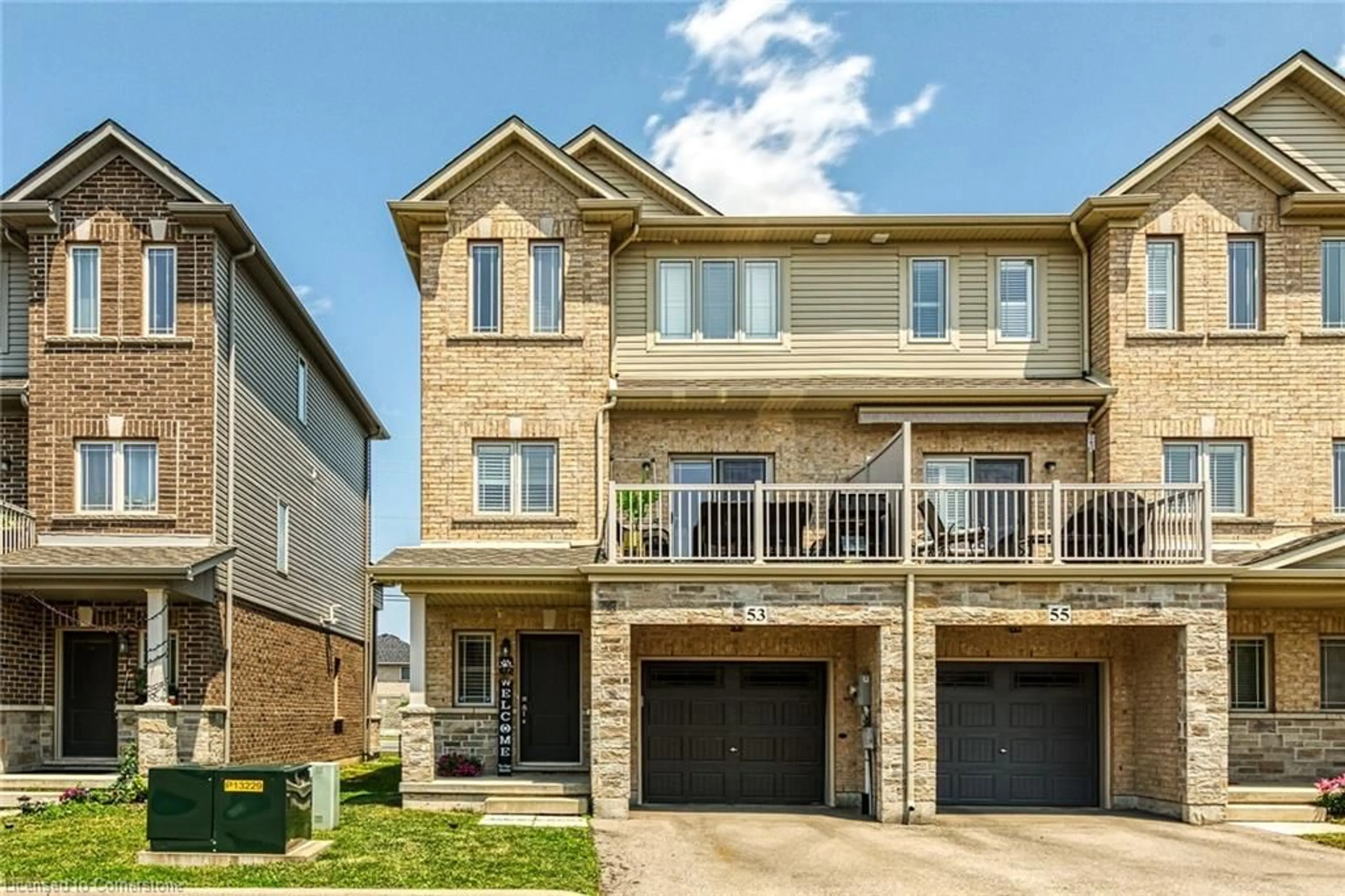 Home with brick exterior material, street for 53 Crossings Way, Hamilton Ontario L0R 1P0