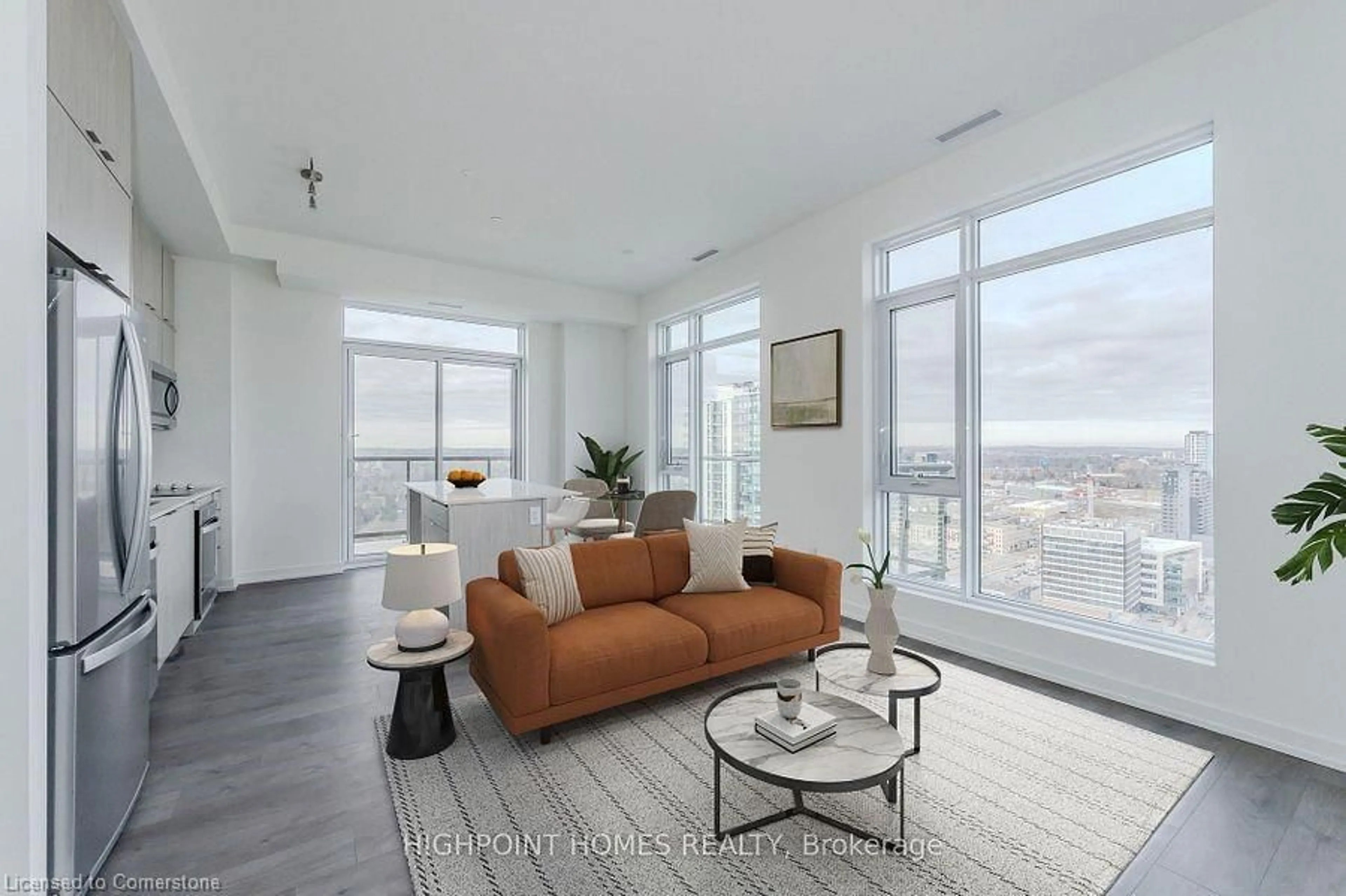 Living room with furniture, unknown for 55 Duke St #2509, Kitchener Ontario N2H 0C9