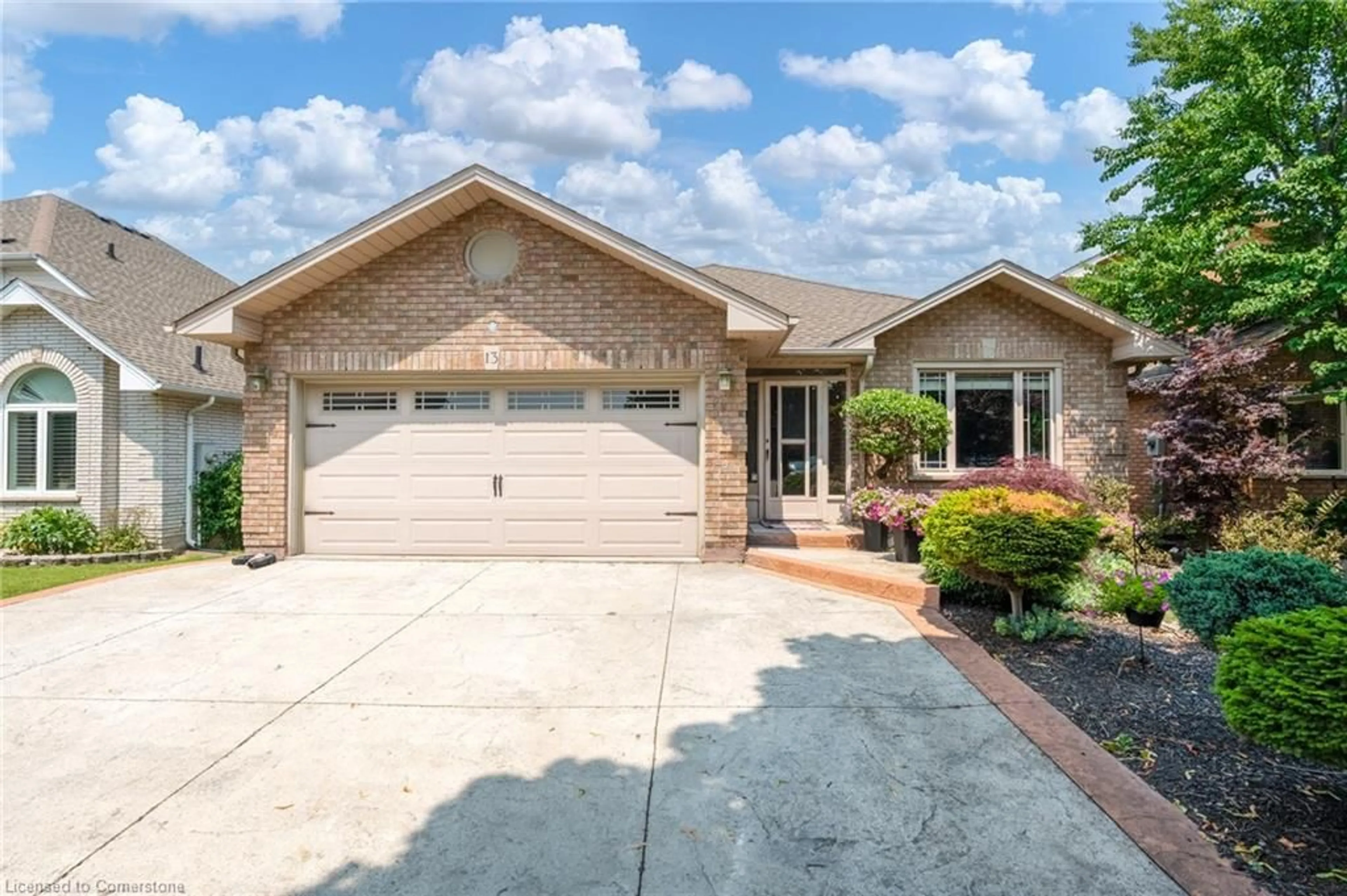 Home with brick exterior material, street for 13 Loneoak Cres, Stoney Creek Ontario L8J 2P4