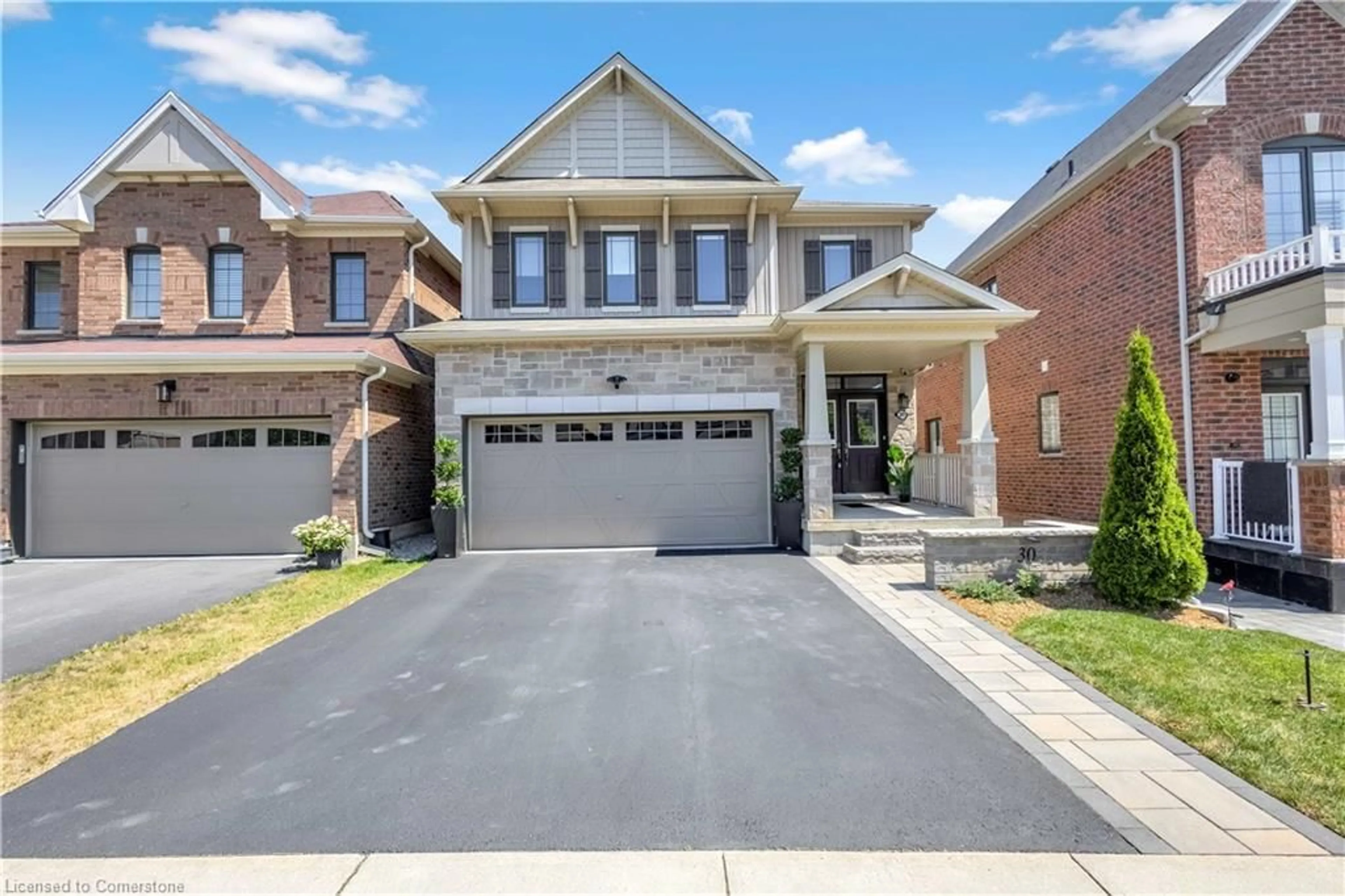 Home with brick exterior material, street for 30 Kelso Drive Dr, Caledonia Ontario N3W 0B7