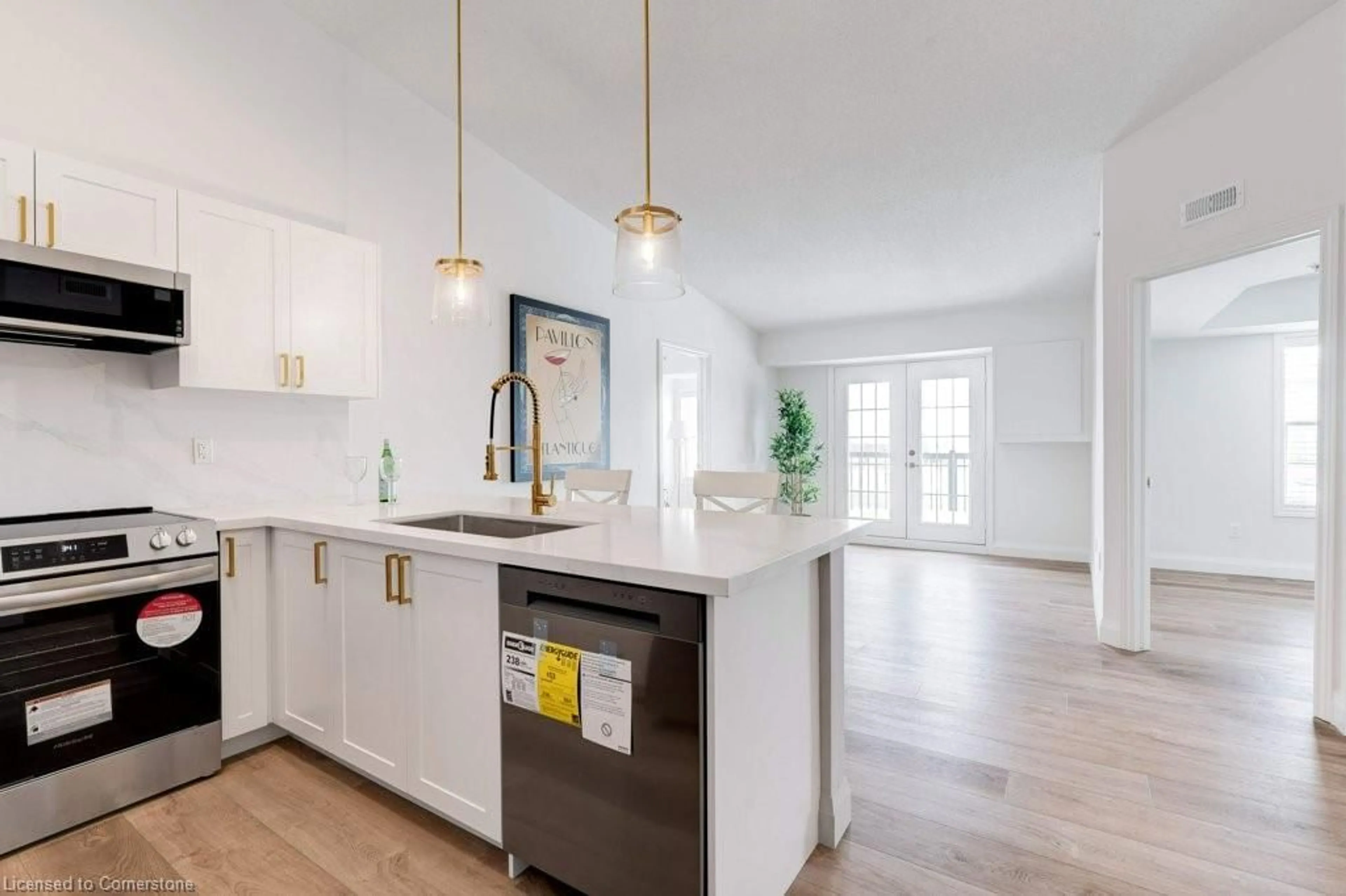 Open concept kitchen, unknown for 1491 Maple Ave #409, Milton Ontario L9T 0B8