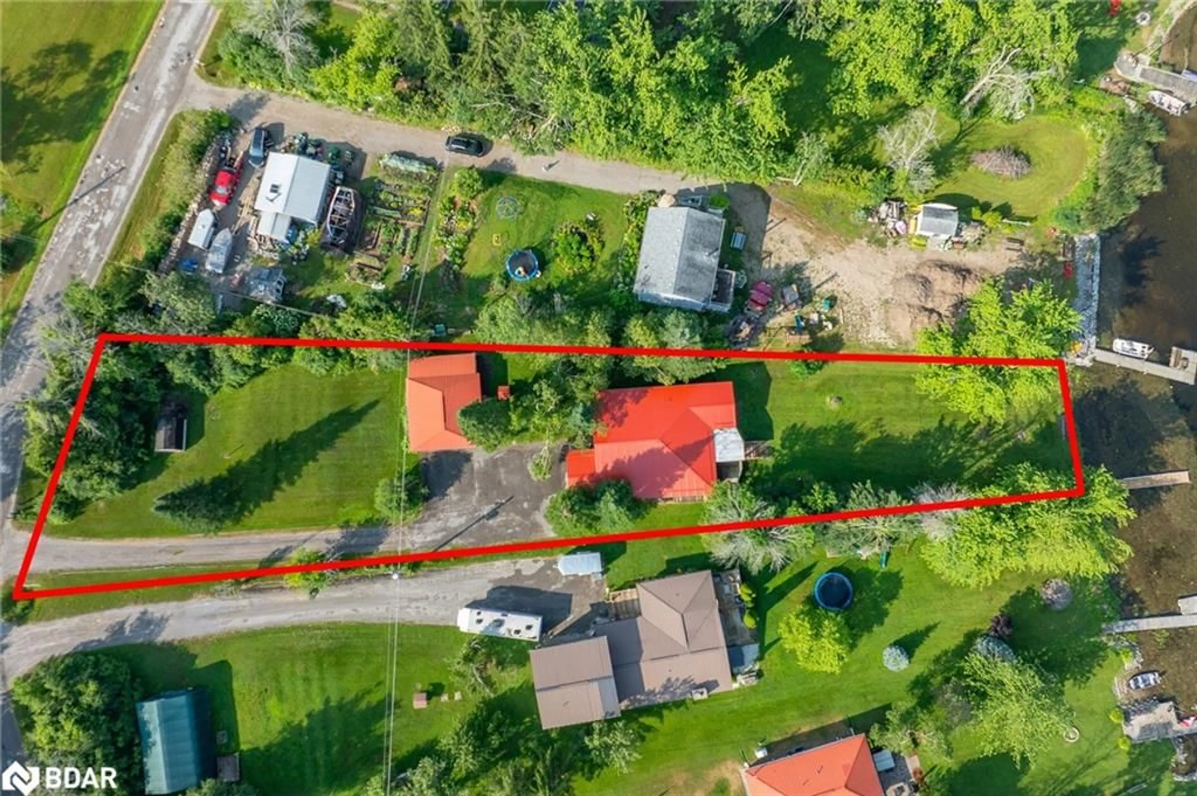 A pic from outside/outdoor area/front of a property/back of a property/a pic from drone, street for 169 Kenedon Dr, Omemee Ontario K0L 2W0
