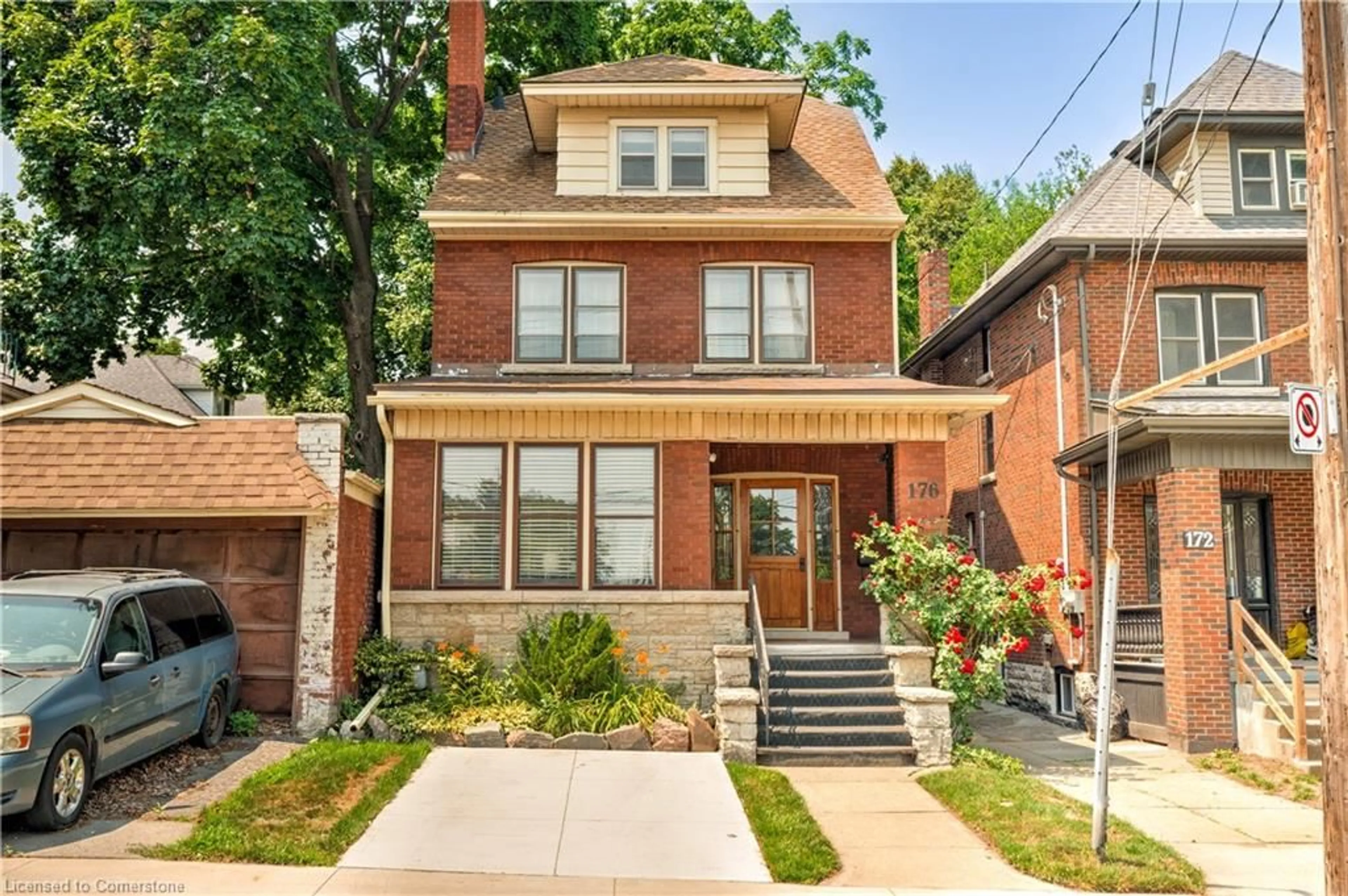 Home with brick exterior material, street for 176 Sherman Ave, Hamilton Ontario L8M 2P9