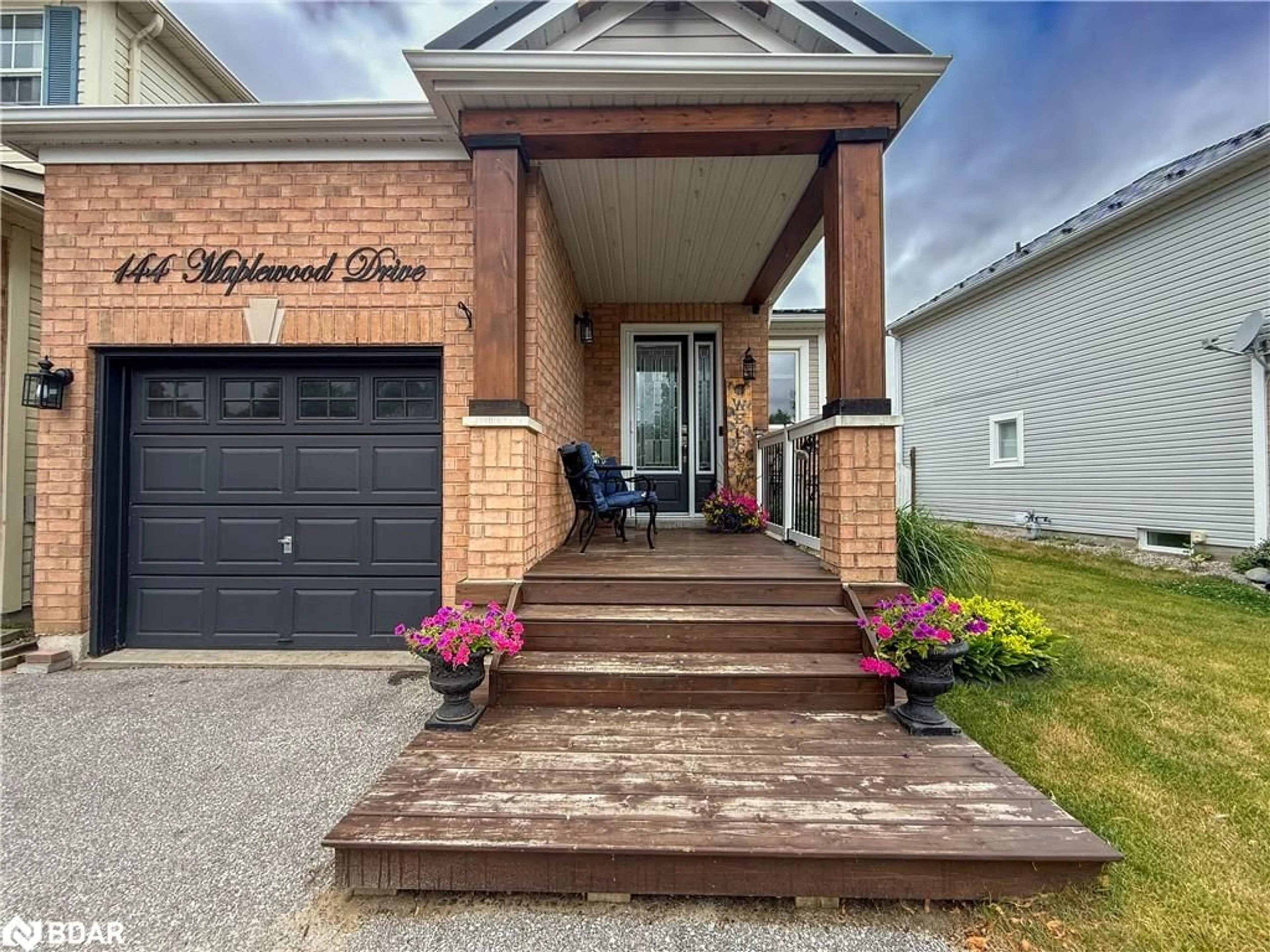 Home with brick exterior material, street for 144 Maplewood Dr, Angus Ontario L0M 1B4