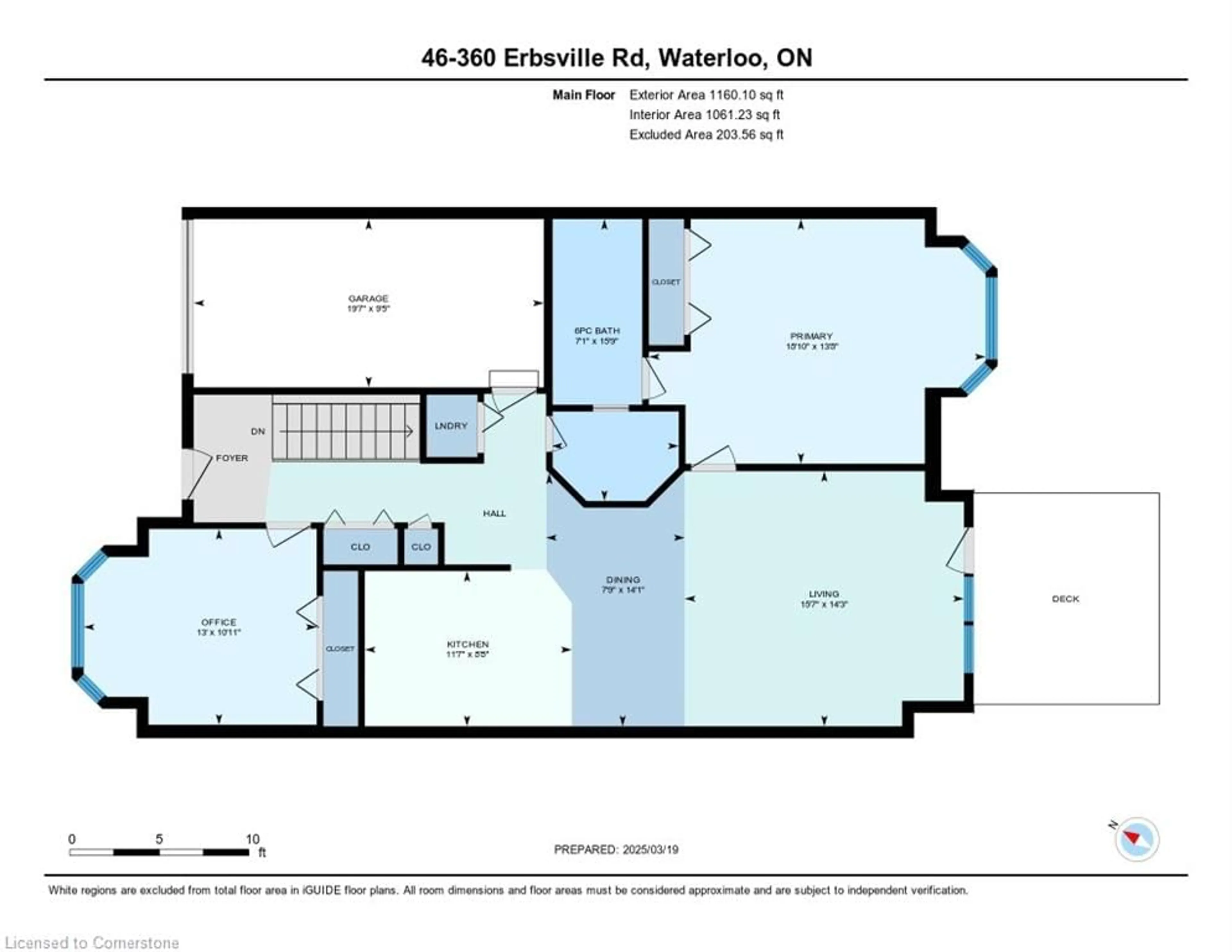 Floor plan for 360 Erbsville Rd #42, Waterloo Ontario N2T 2W3
