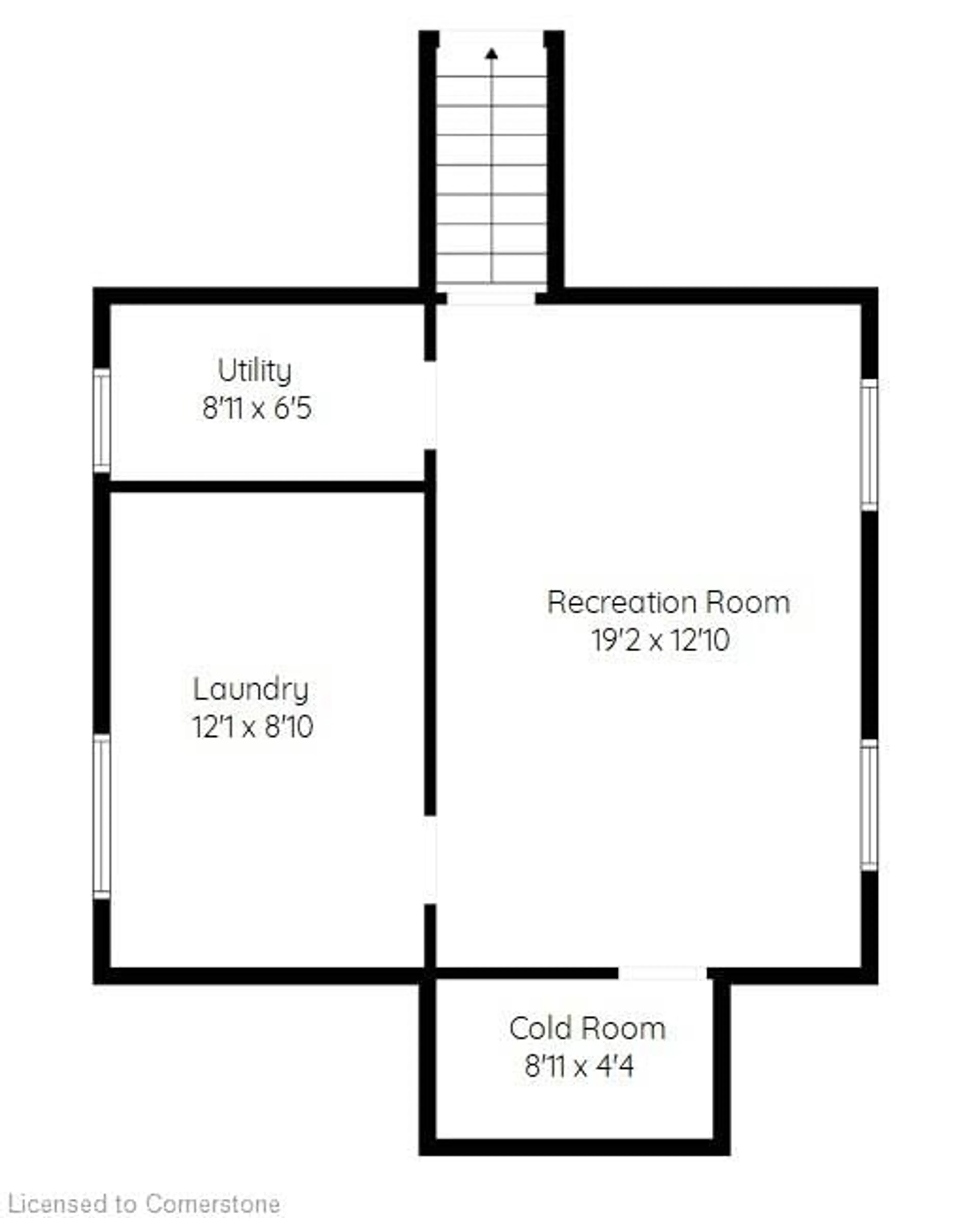 Floor plan for 58 Baldwin St, Dundas Ontario L9H 1A8