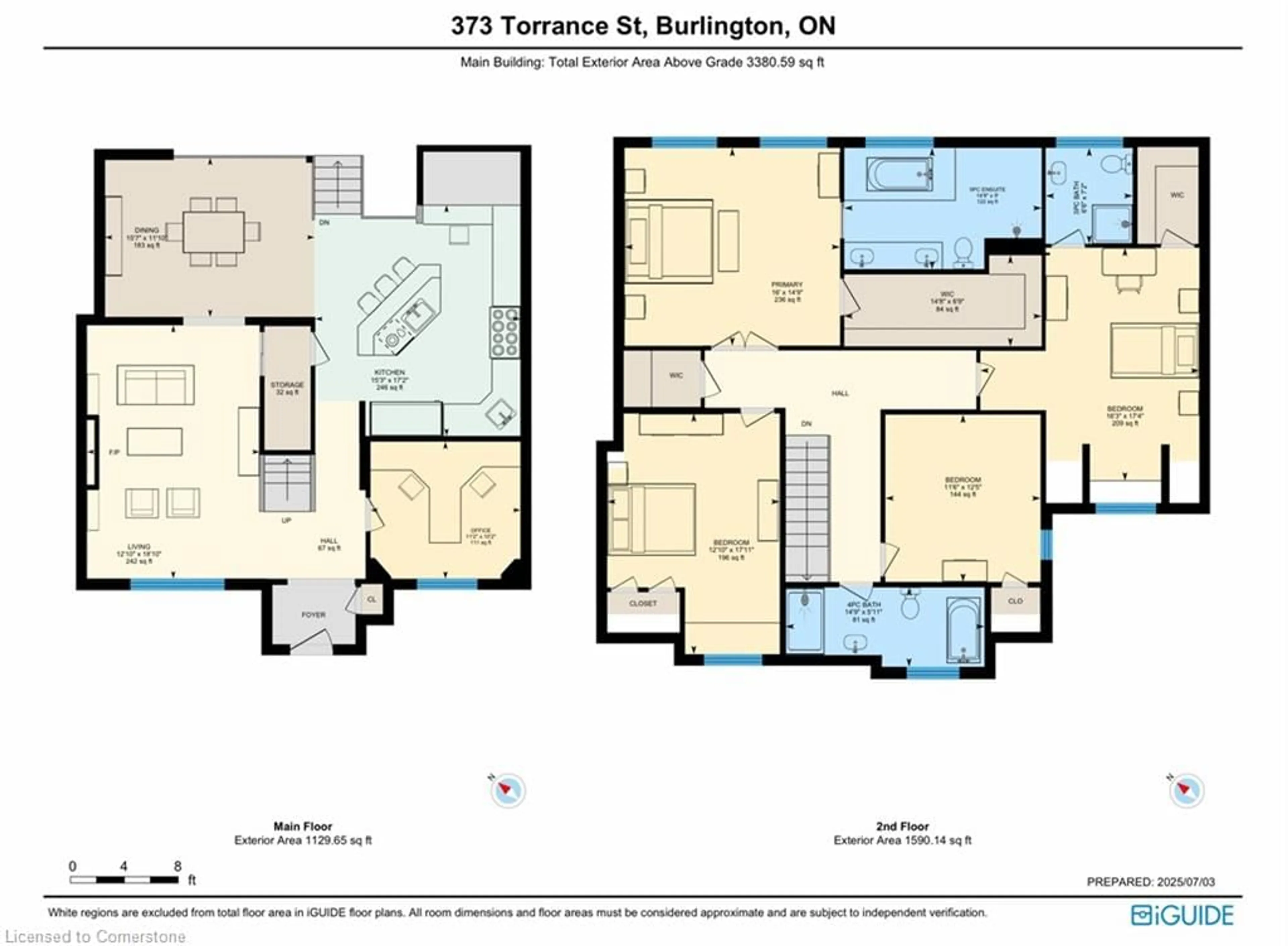 Floor plan for 373 Torrance St, Burlington Ontario L7R 2R7