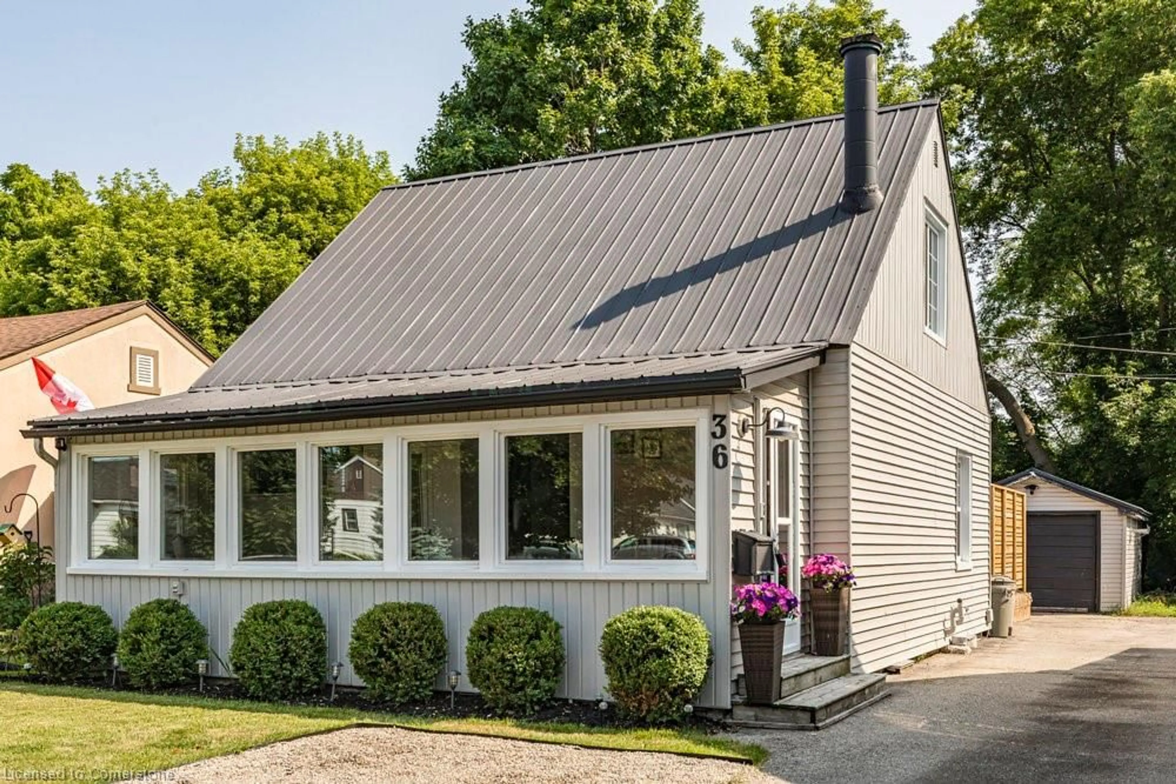 Home with vinyl exterior material, street for 36 Sanderson St, Brantford Ontario N3S 2V2