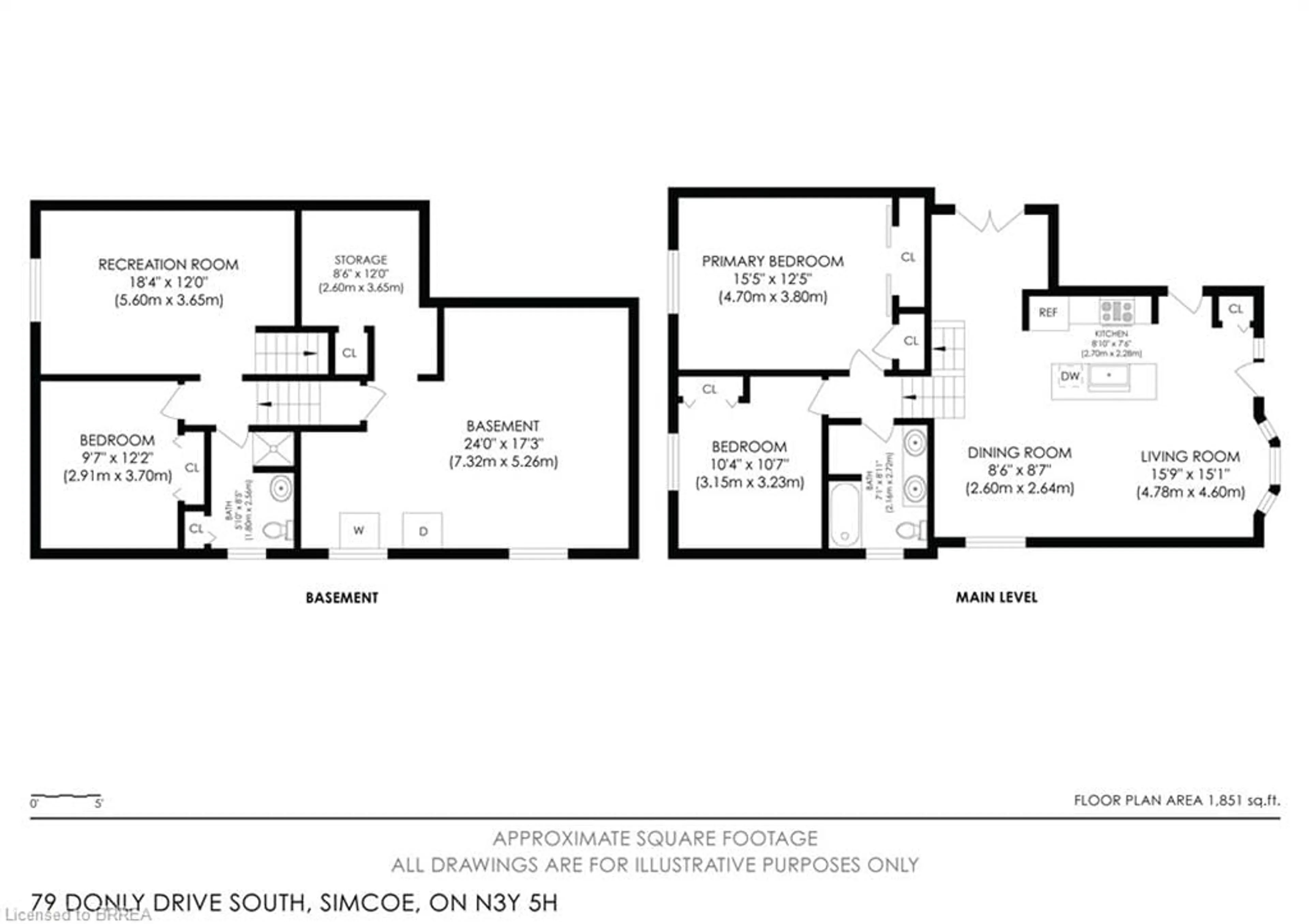 Floor plan for 79 Donly Dr, Simcoe Ontario N3Y 5H1