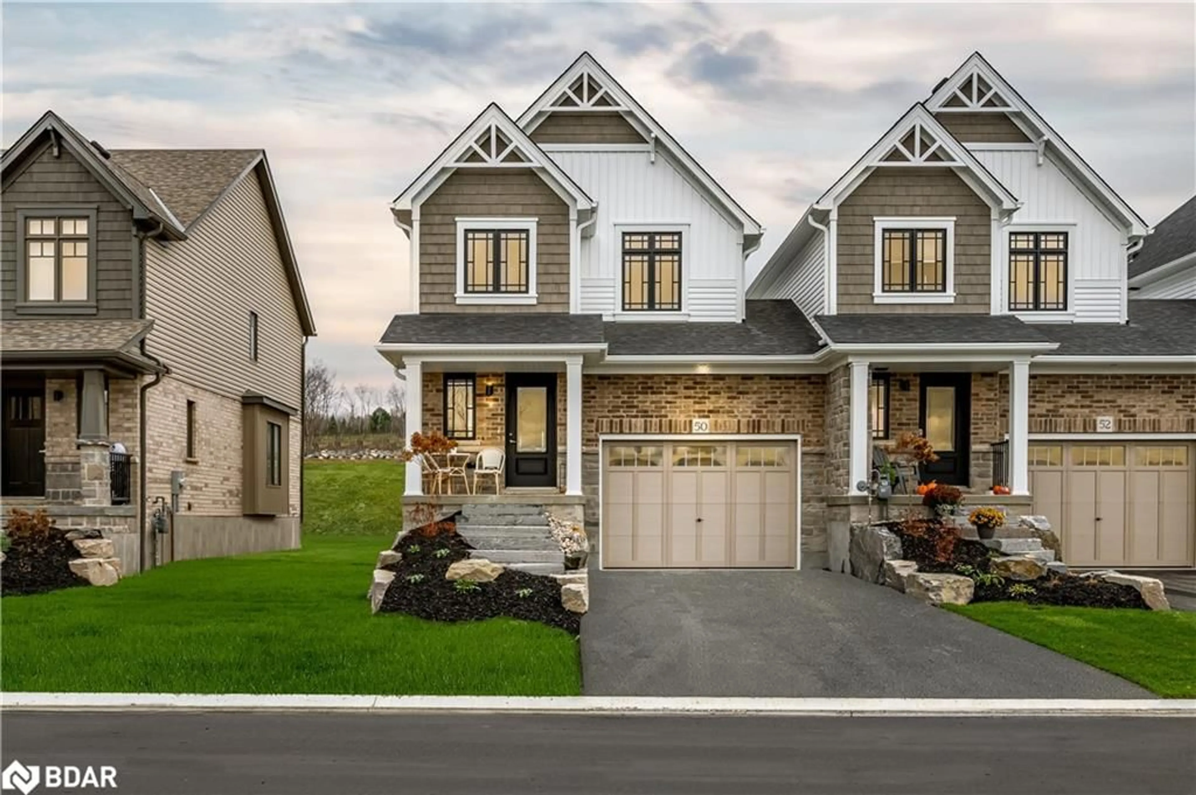 Home with vinyl exterior material, street for 64 Uplands Dr, Markdale Ontario N0C 1H0