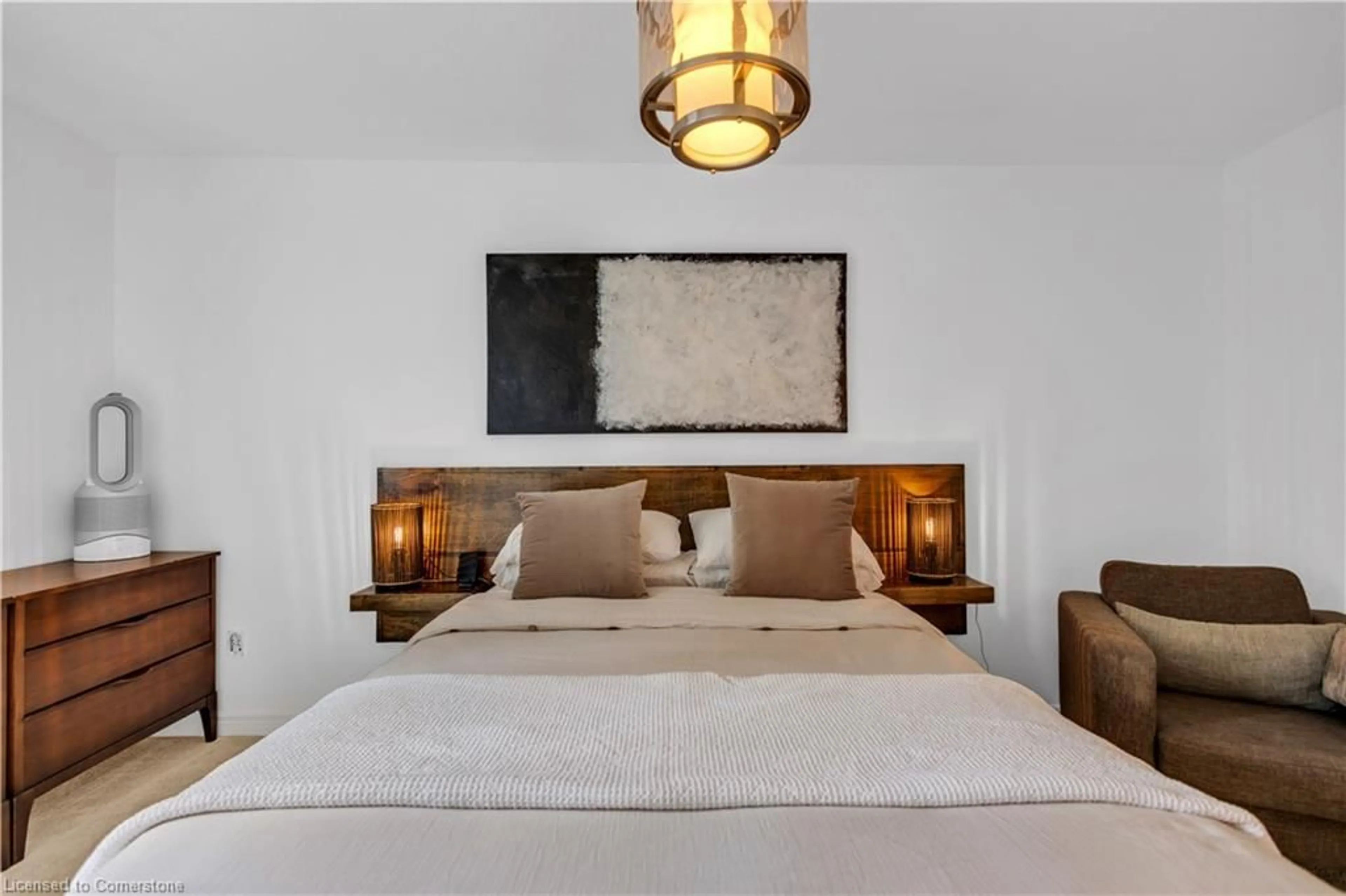 Bedroom with bed, unknown for 12 Oliver Crt, Brantford Ontario N3T 6N6