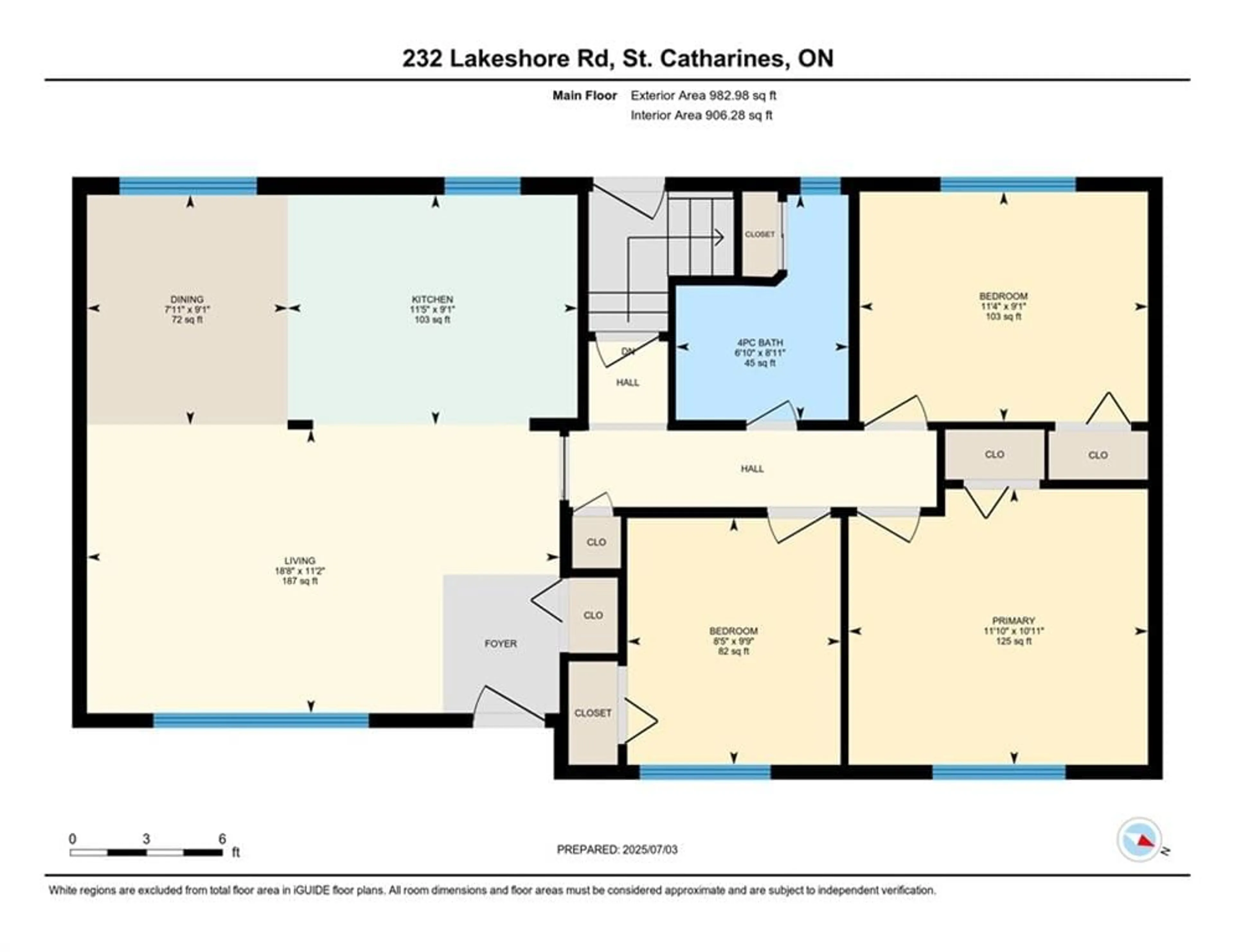 Floor plan for 232 Lakeshore Rd, St. Catharines Ontario L2M 1R5
