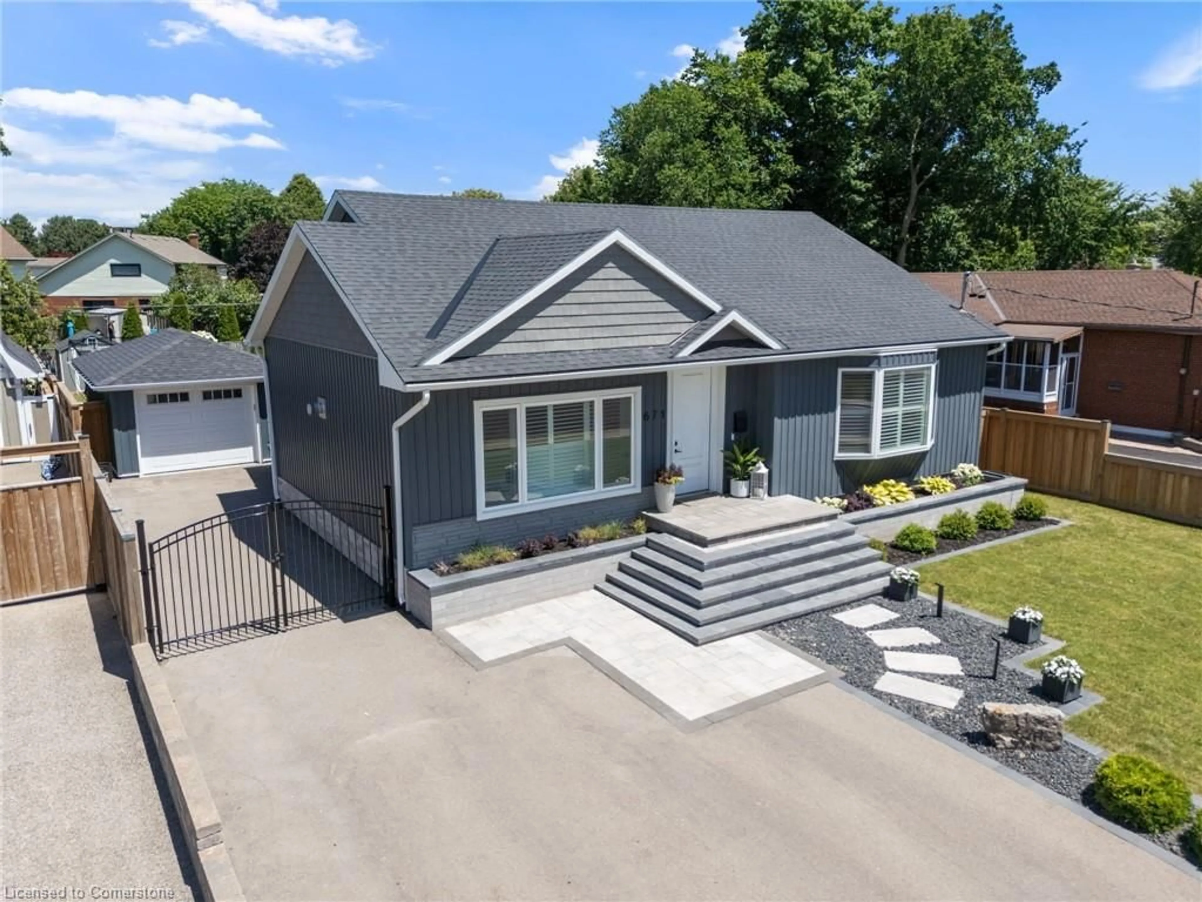 A pic from outside/outdoor area/front of a property/back of a property/a pic from drone, street for 671 Peele Blvd, Burlington Ontario L7R 3B8